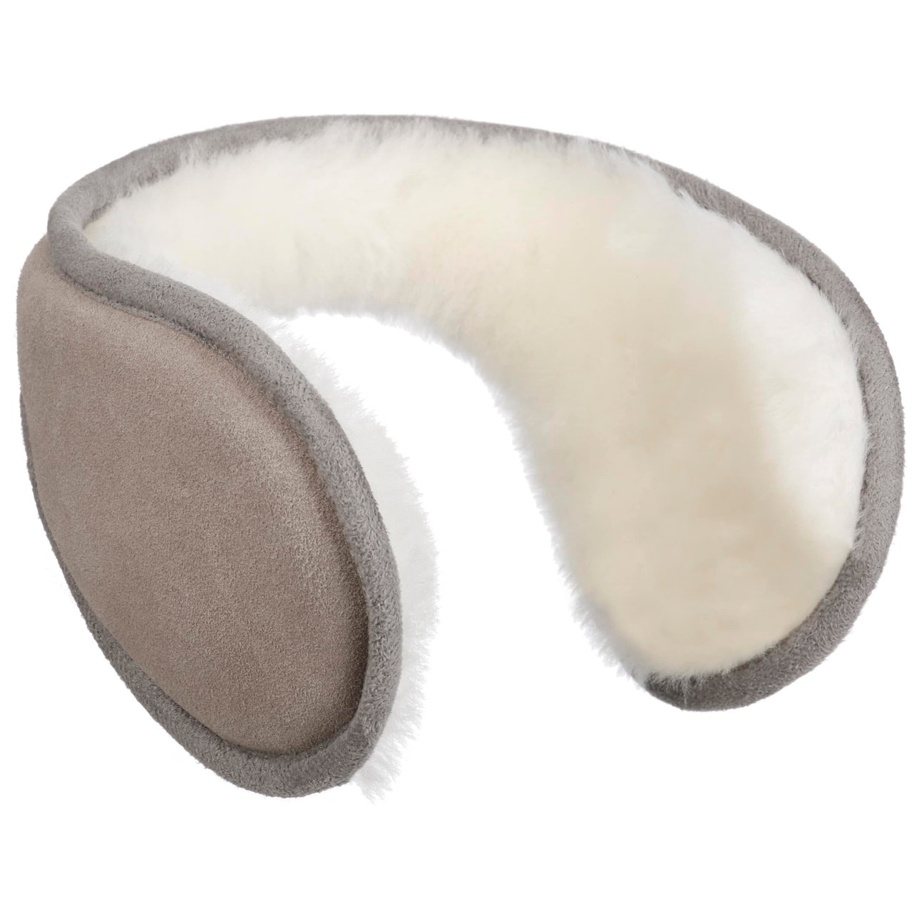 Seeberger Women's Grey Lambswool Ear Warmers By
