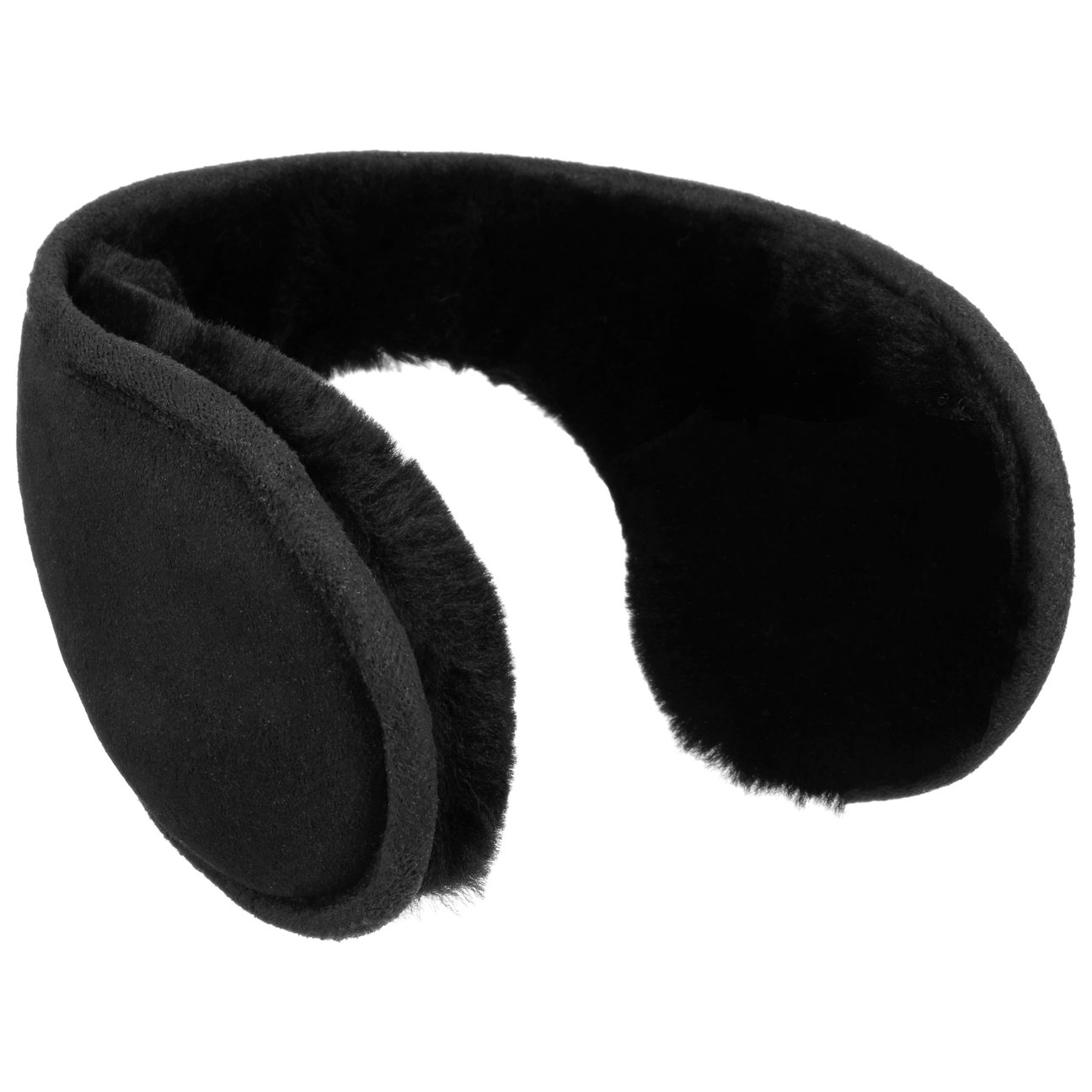 Seeberger Women's Black Lambswool Ear Warmers By