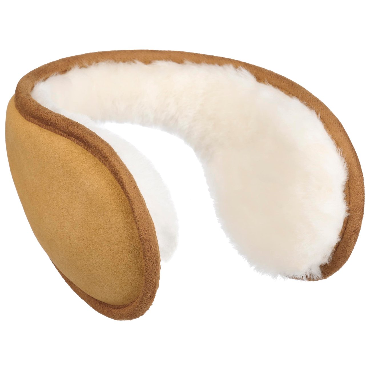 Seeberger Women's Camel Lambswool Ear Warmers By