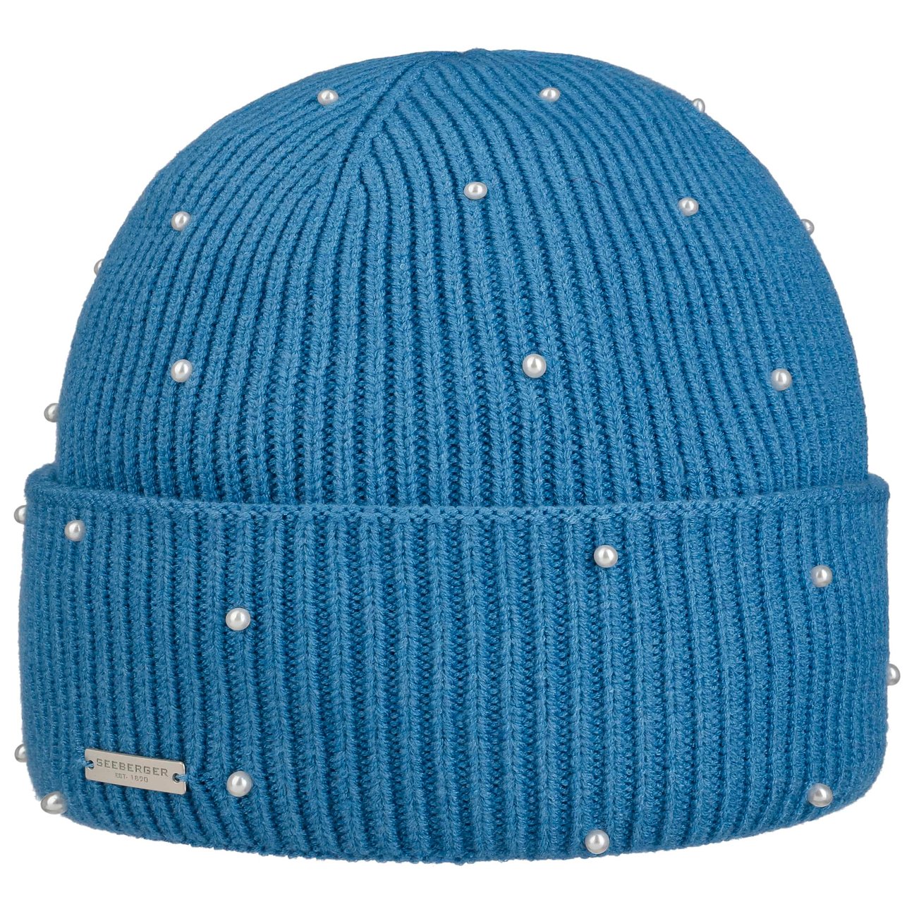Seeberger Women's Blue Alvana Knit Beanie Hat By