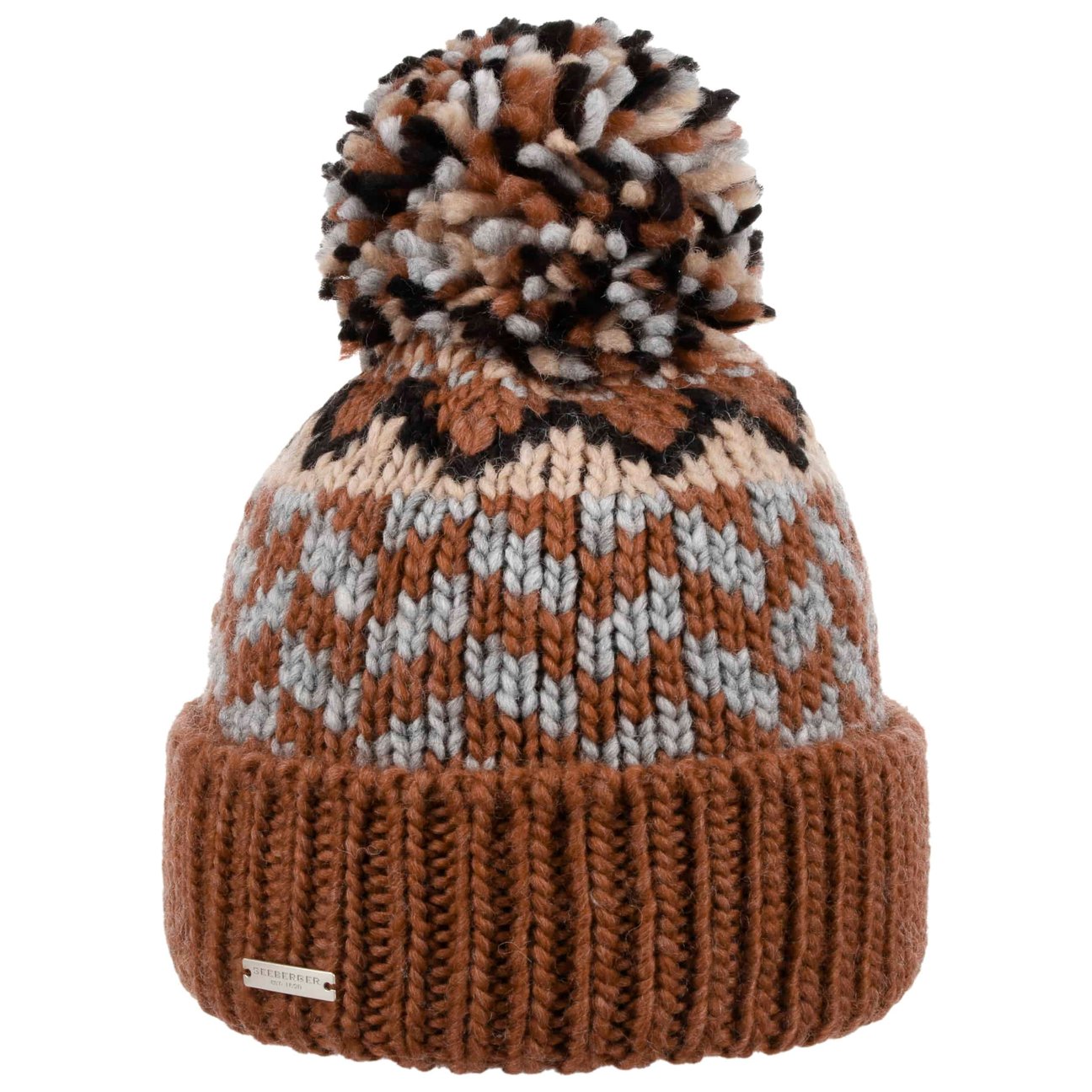 Seeberger Women's Brown Ventova Pompom Hat By