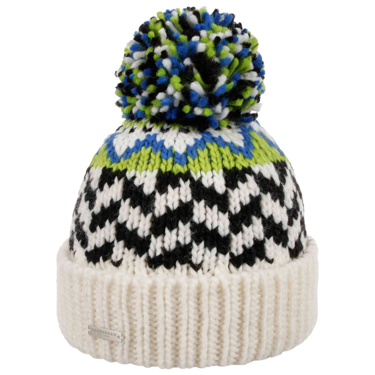 Seeberger Women's Cream White Ventova Pompom Hat By