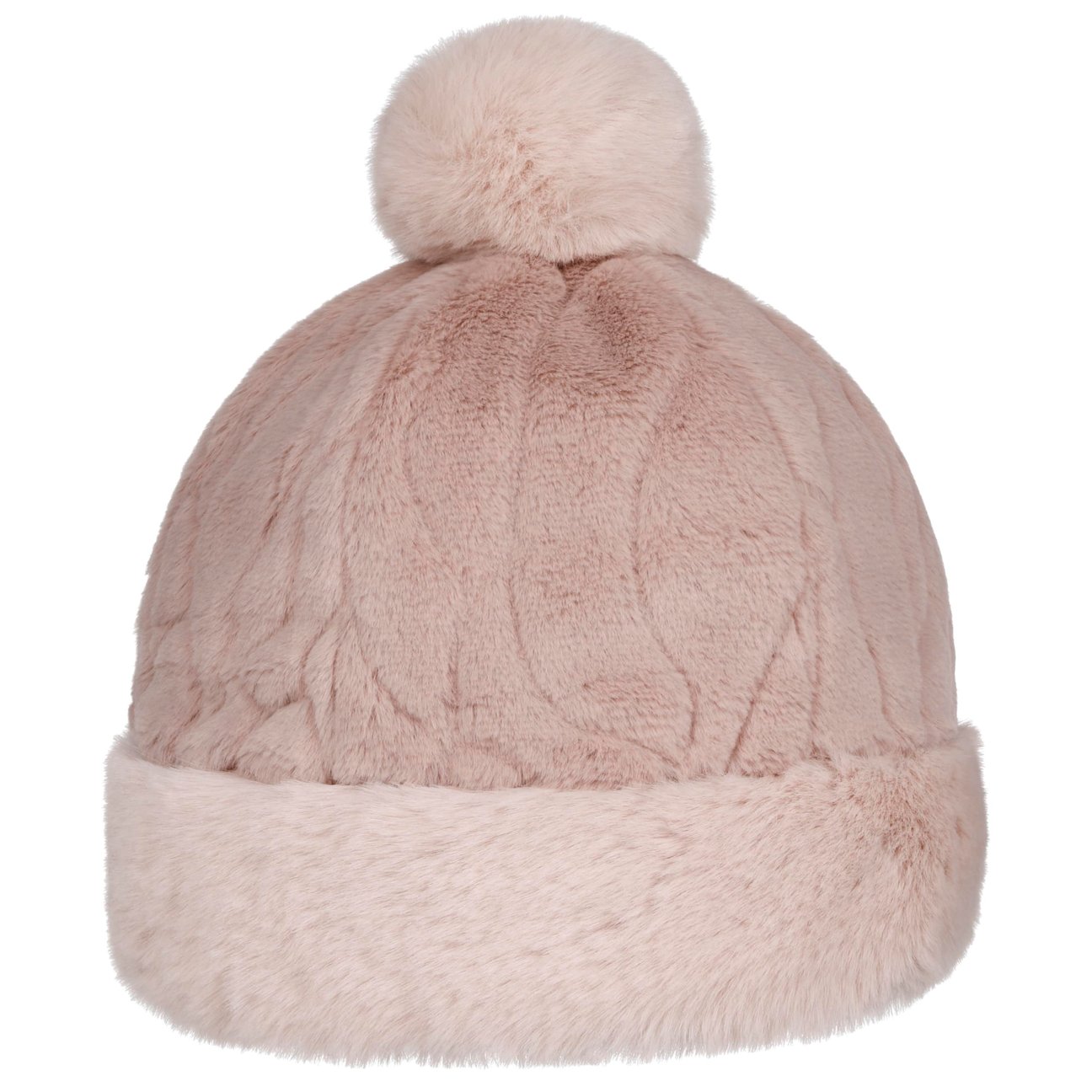Seeberger Women's Rose Fake Fur Pompom Hat By