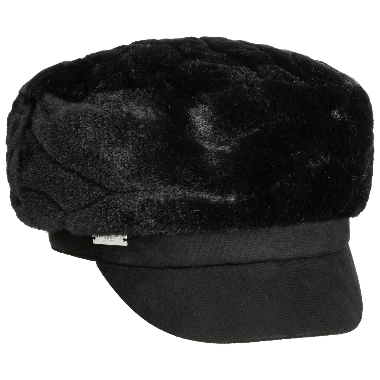 Seeberger Women's Black Faux Fur Fisherman´S Cap By