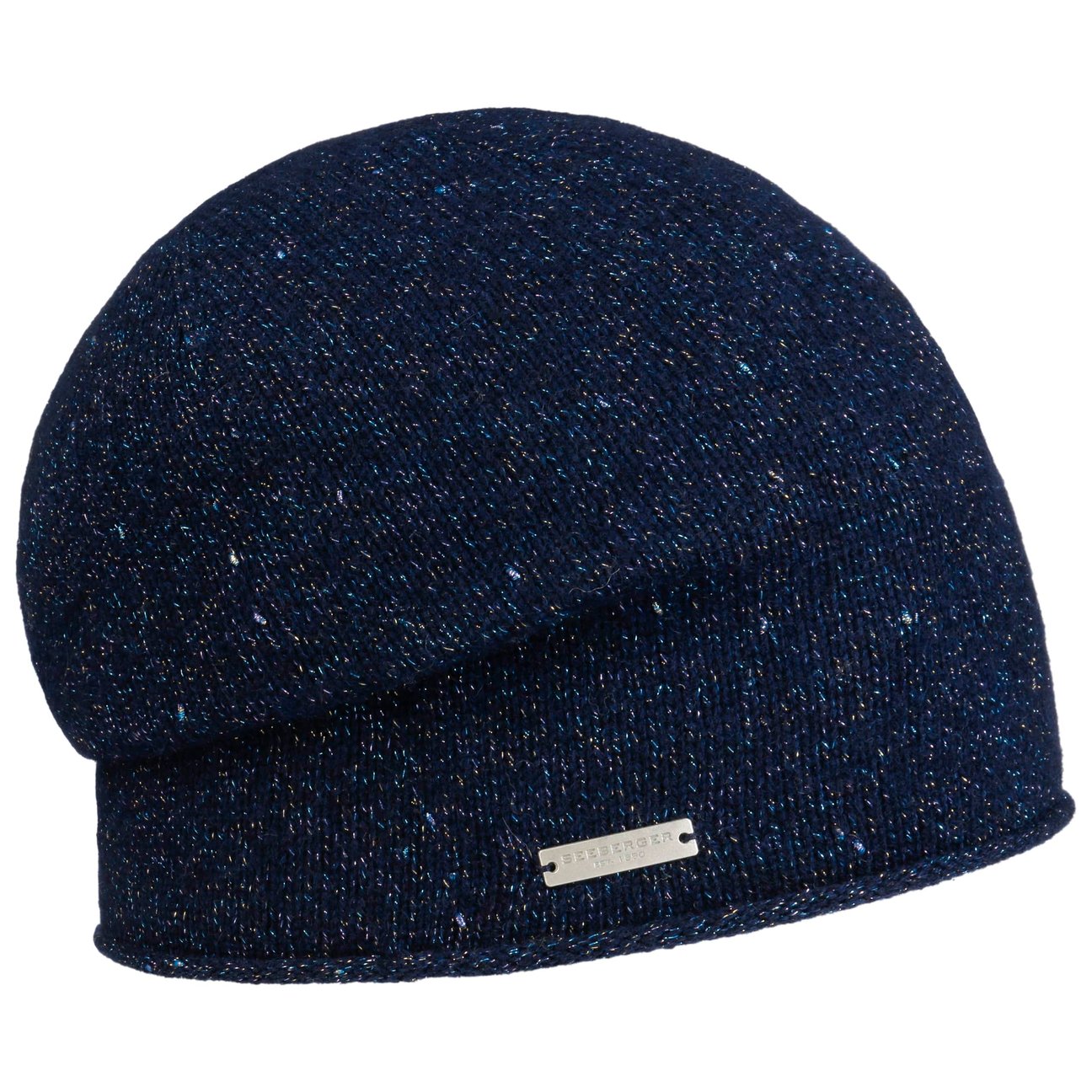 Seeberger Women's Navy Vanjessa Cashmere Beanie Hat By
