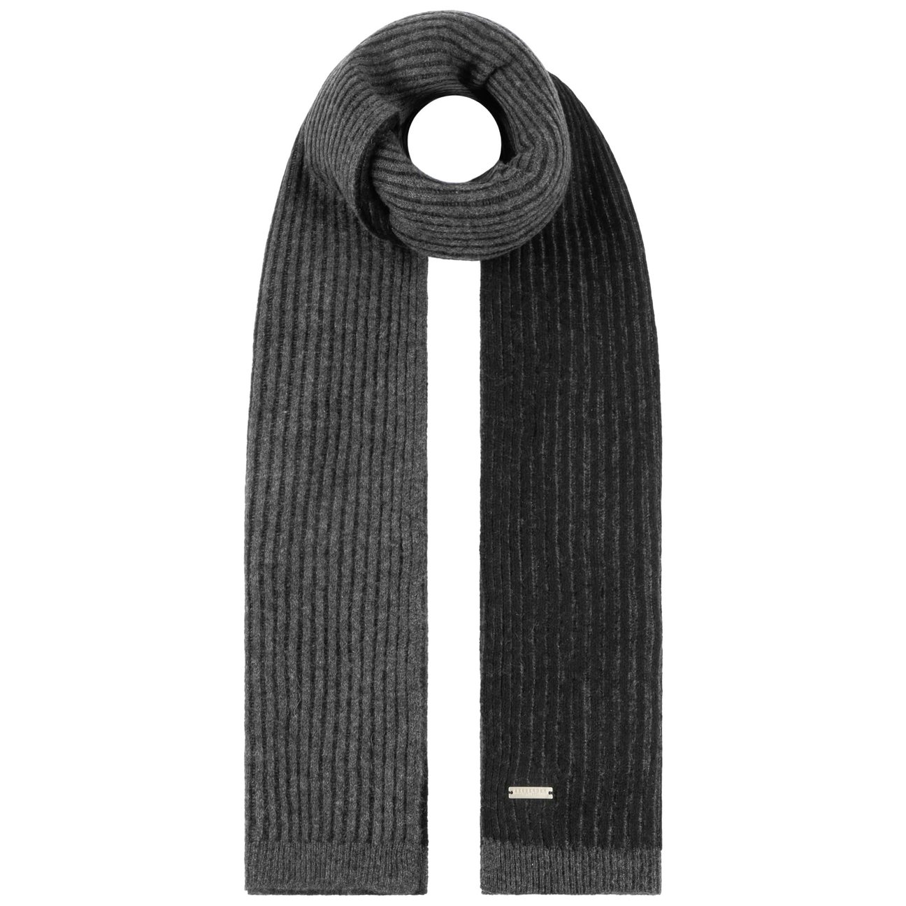 Seeberger Women's Black-Anthracite Levia Cashmere Scarf By