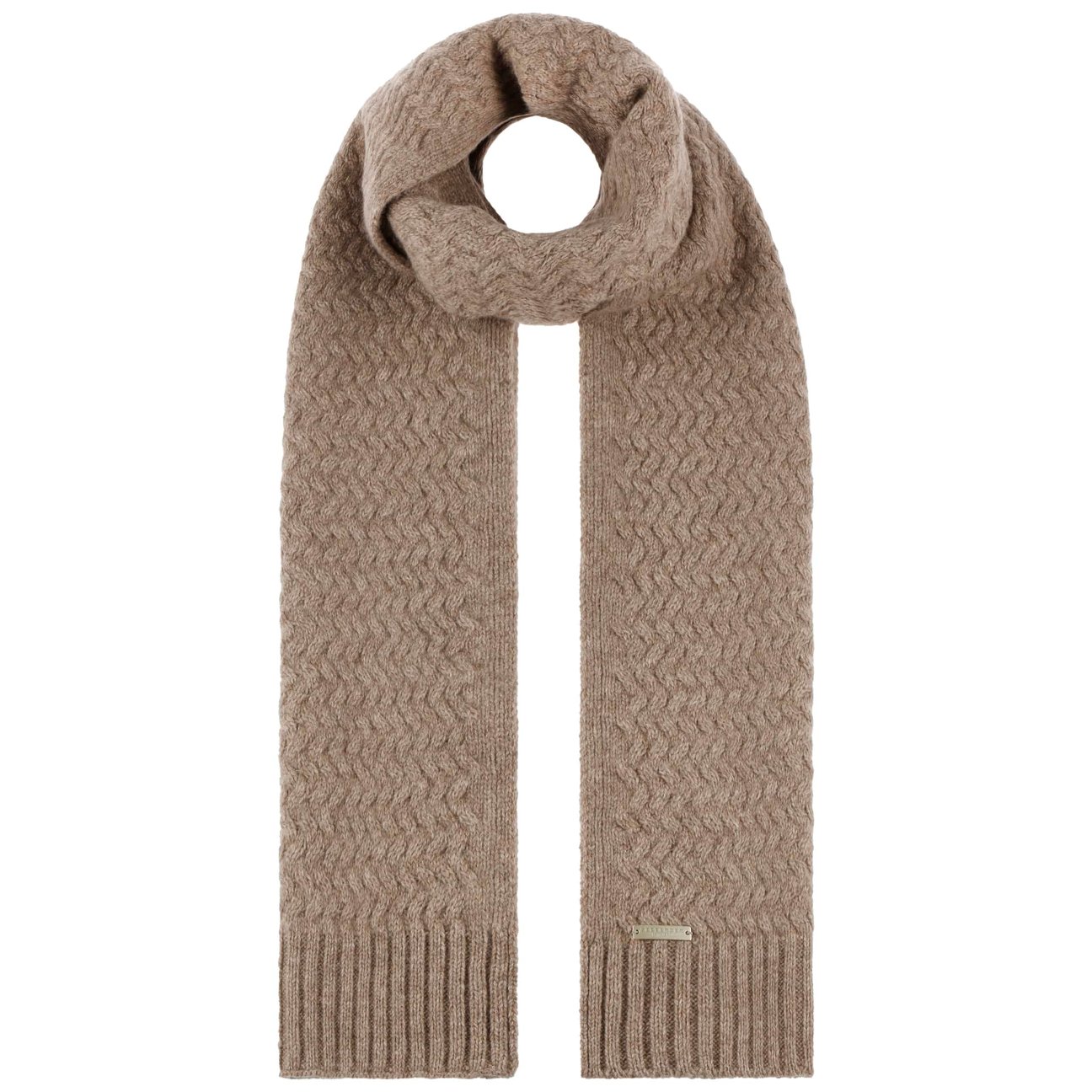 Seeberger Unisex Beige Merino Yak Knit Scarf By
