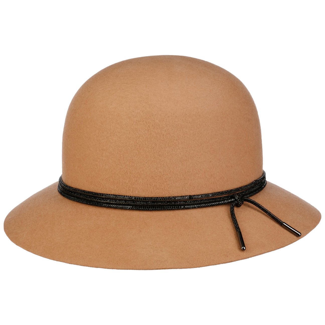 Seeberger Women's Camel Piavesca Wool Cloche Hat By
