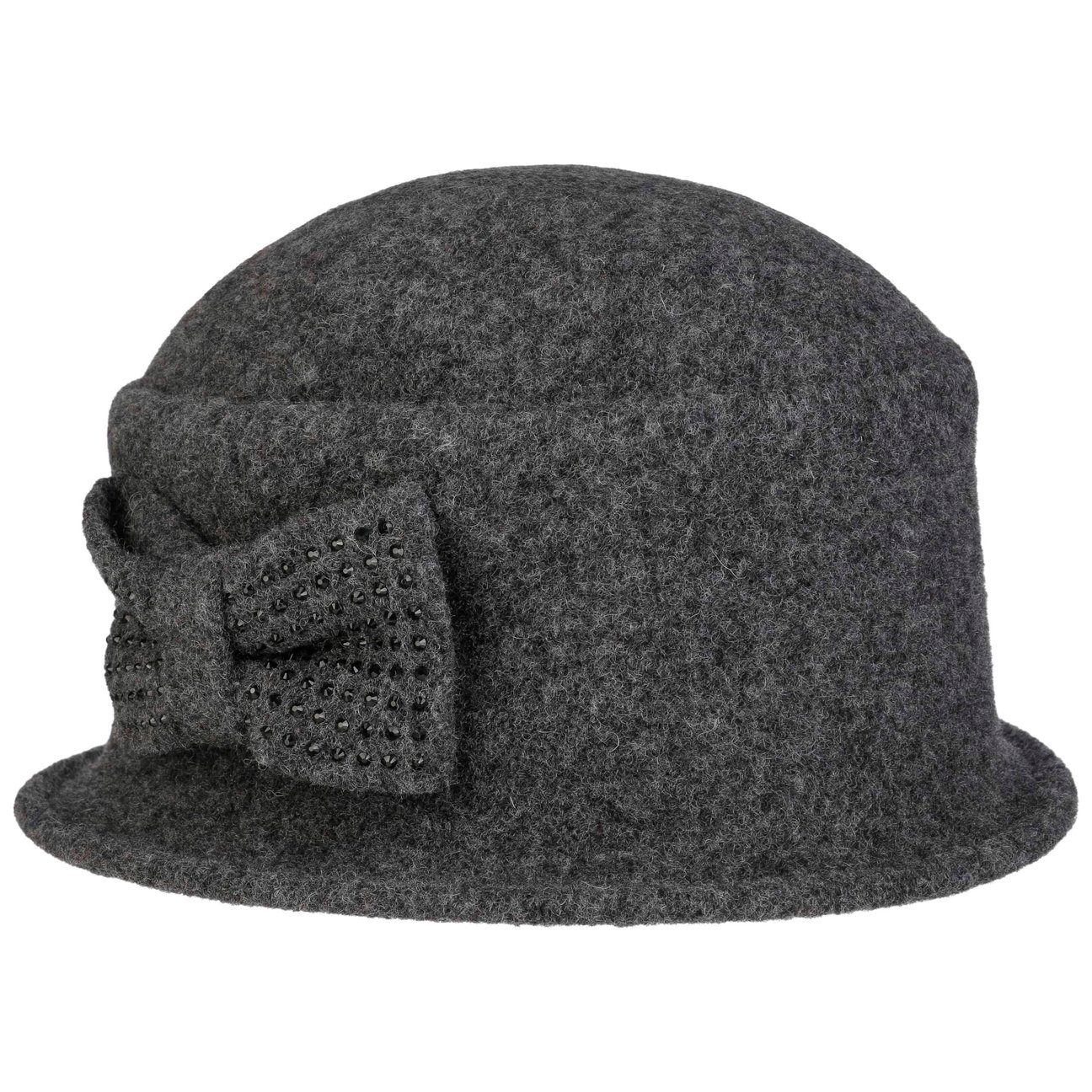 Seeberger Women's Anthracite Manja Milled Wool Hat By