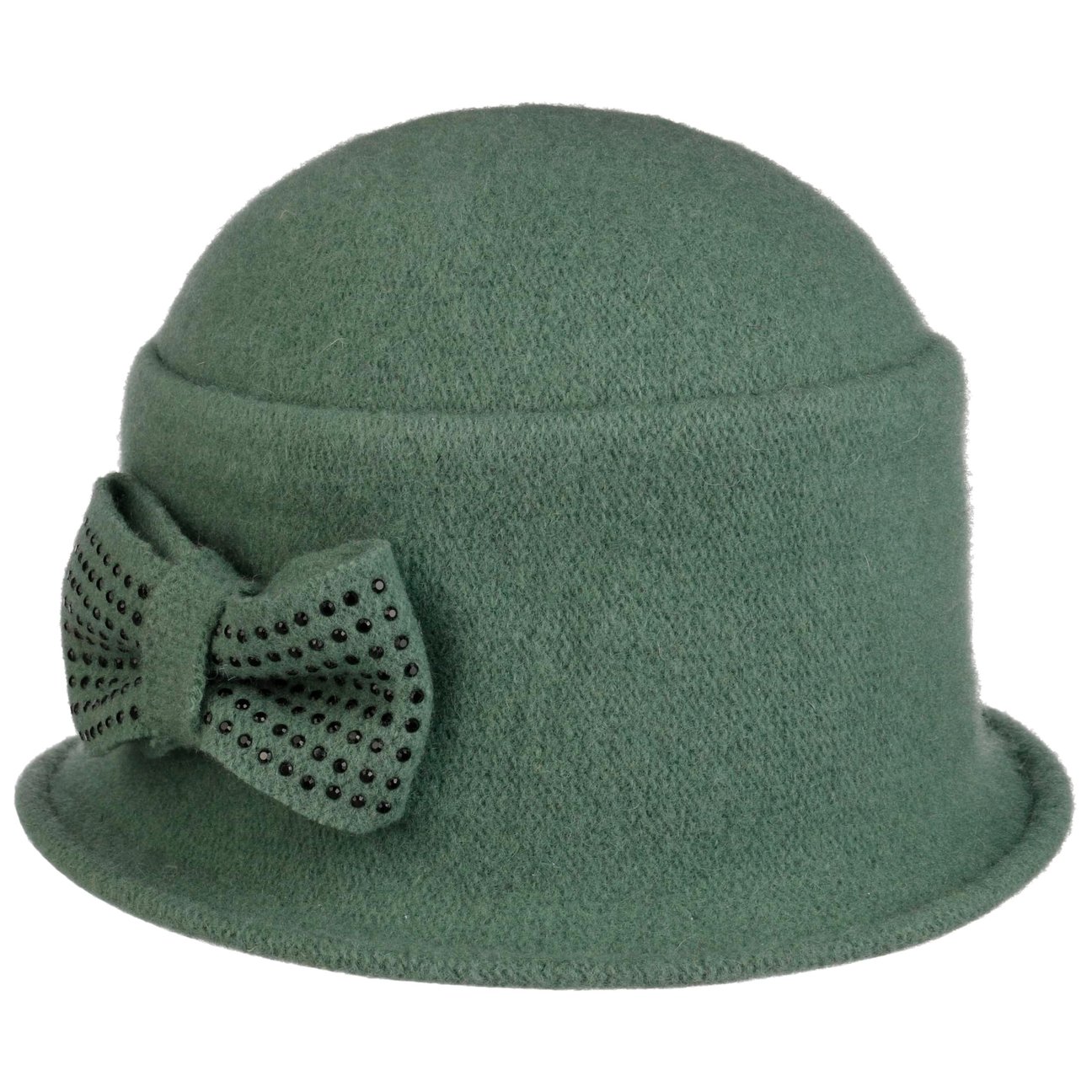 Seeberger Women's Green Manja Milled Wool Hat By