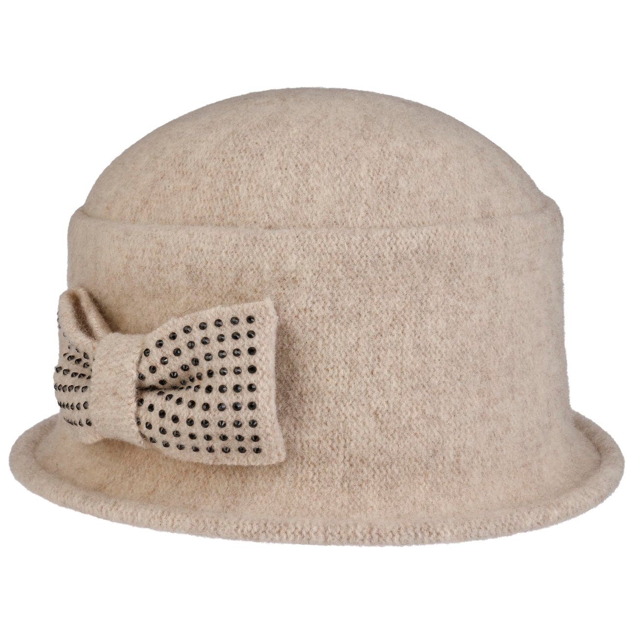 Seeberger Women's Oatmeal Manja Milled Wool Hat By