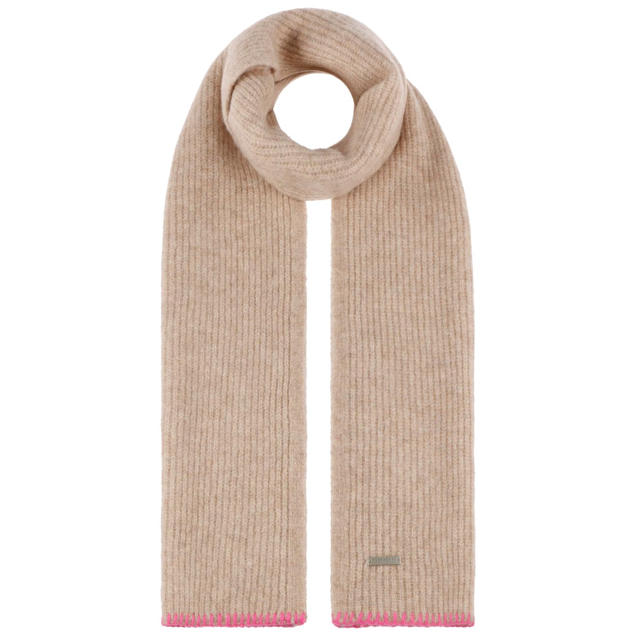 Seeberger Women's Oatmeal Leacona Knit Scarf By