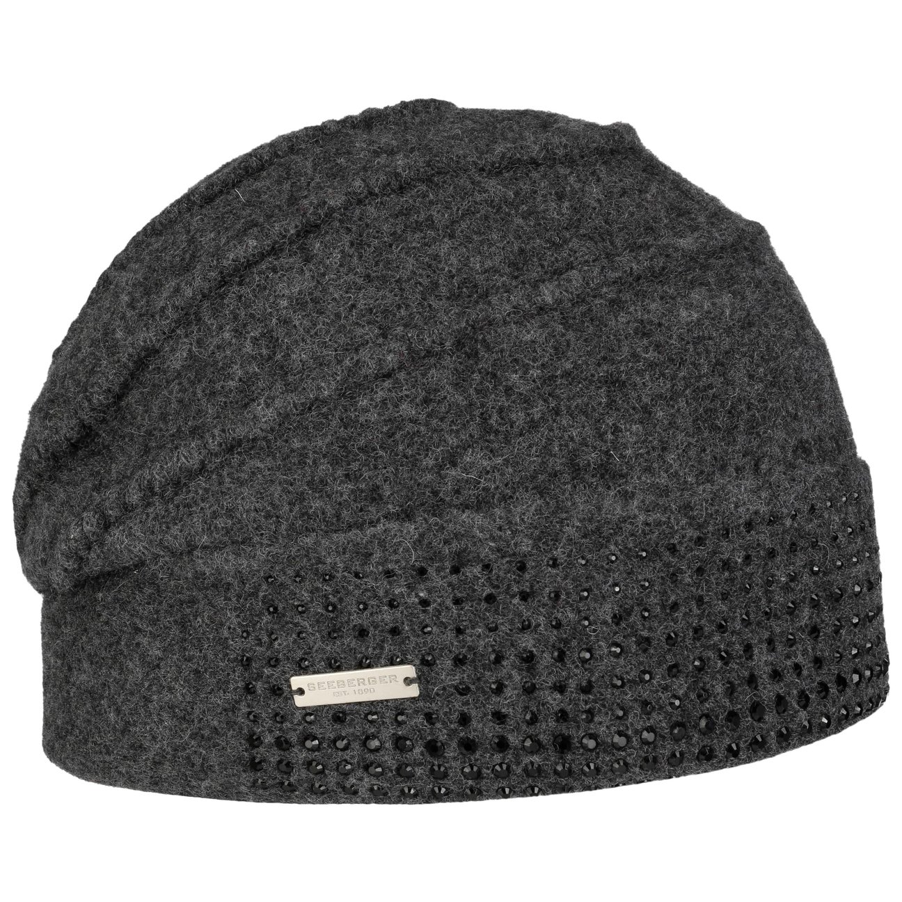 Seeberger Women's Anthracite Licosa Headsock Milled Wool Hat By