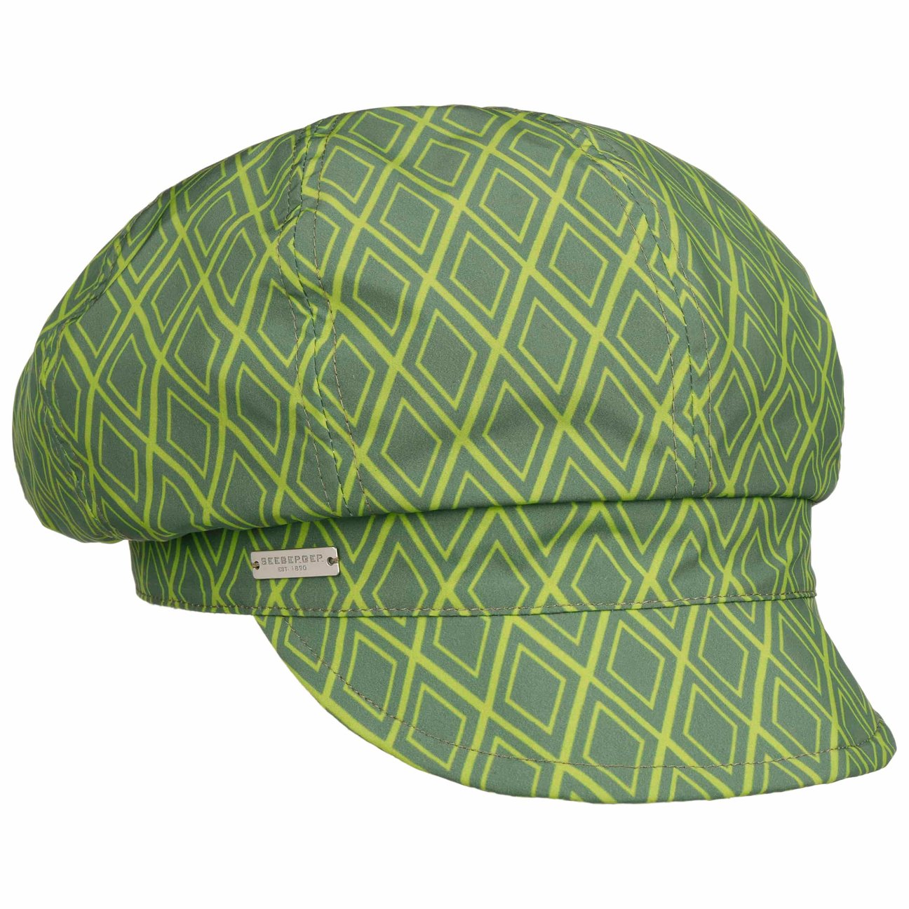 Seeberger Women's Green Twotone Newsboy Rain Cap By