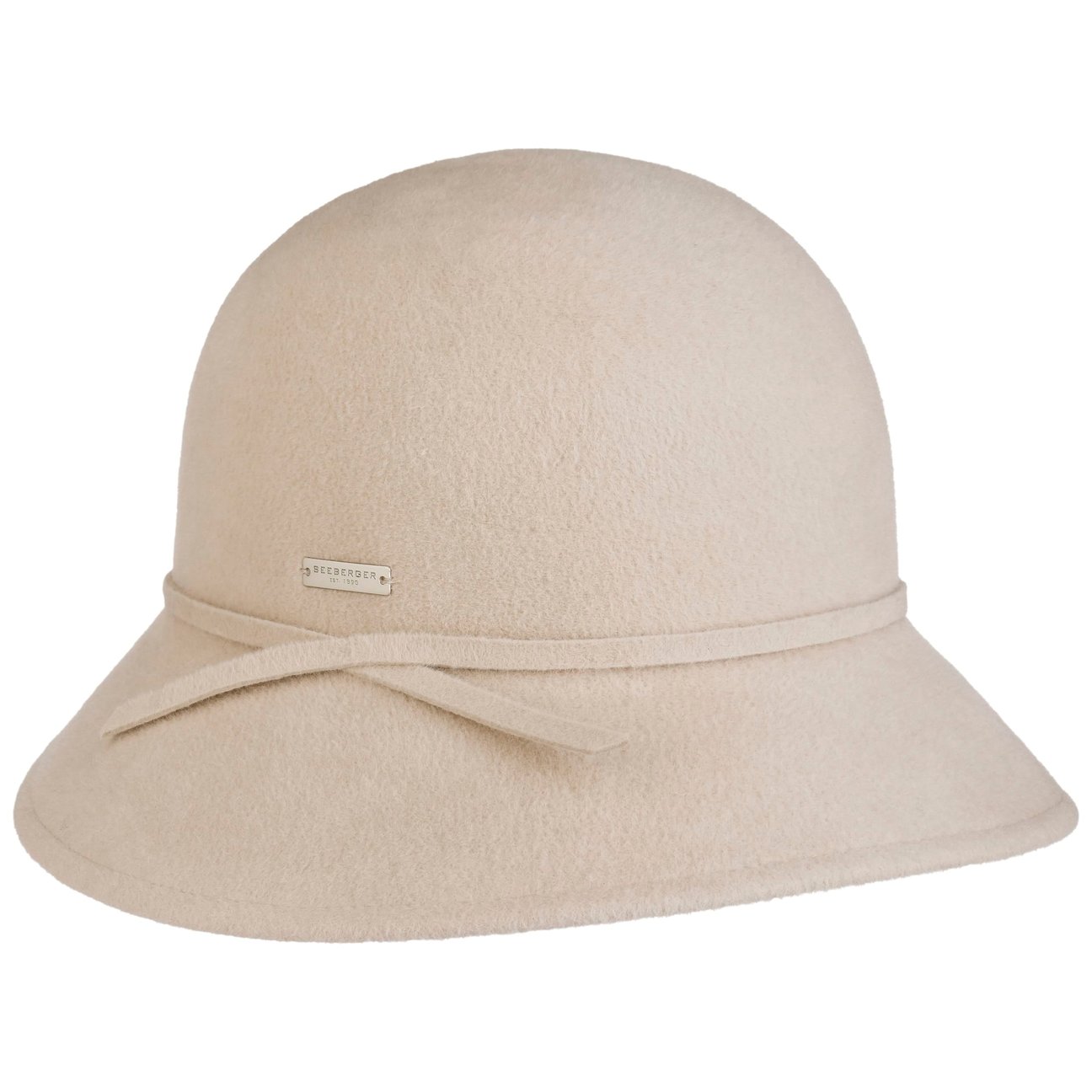 Seeberger Women's Beige Katya Cloche Hat By