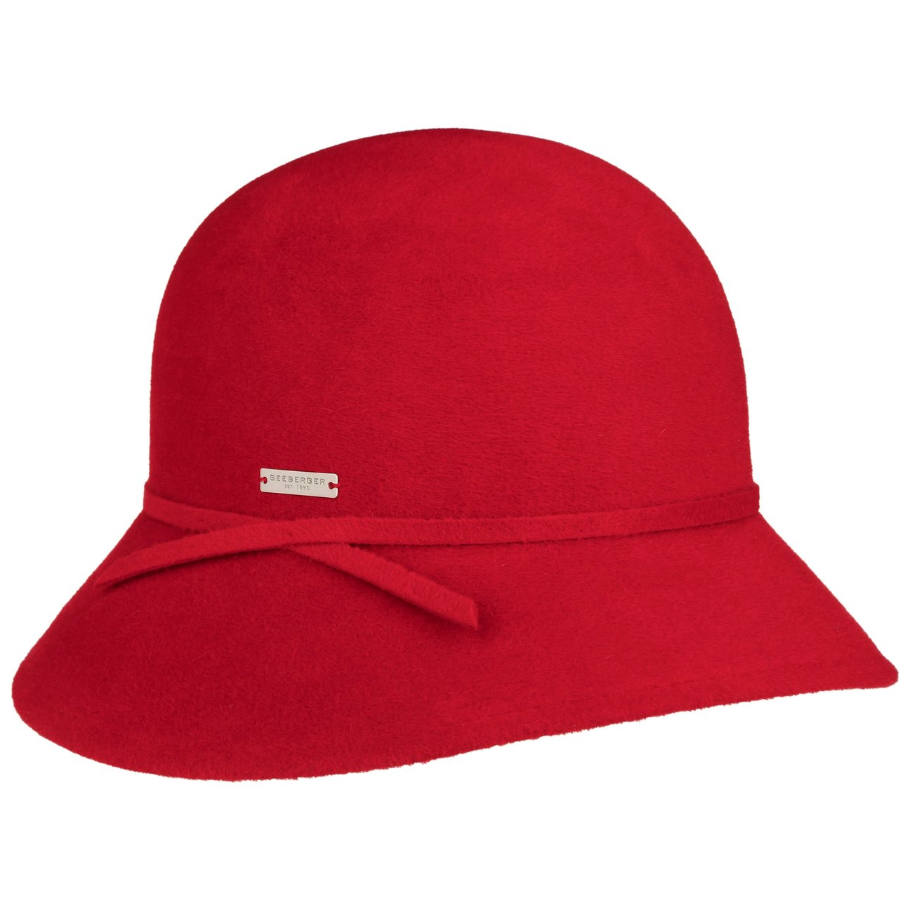 Seeberger Women's Red Katya Cloche Hat By