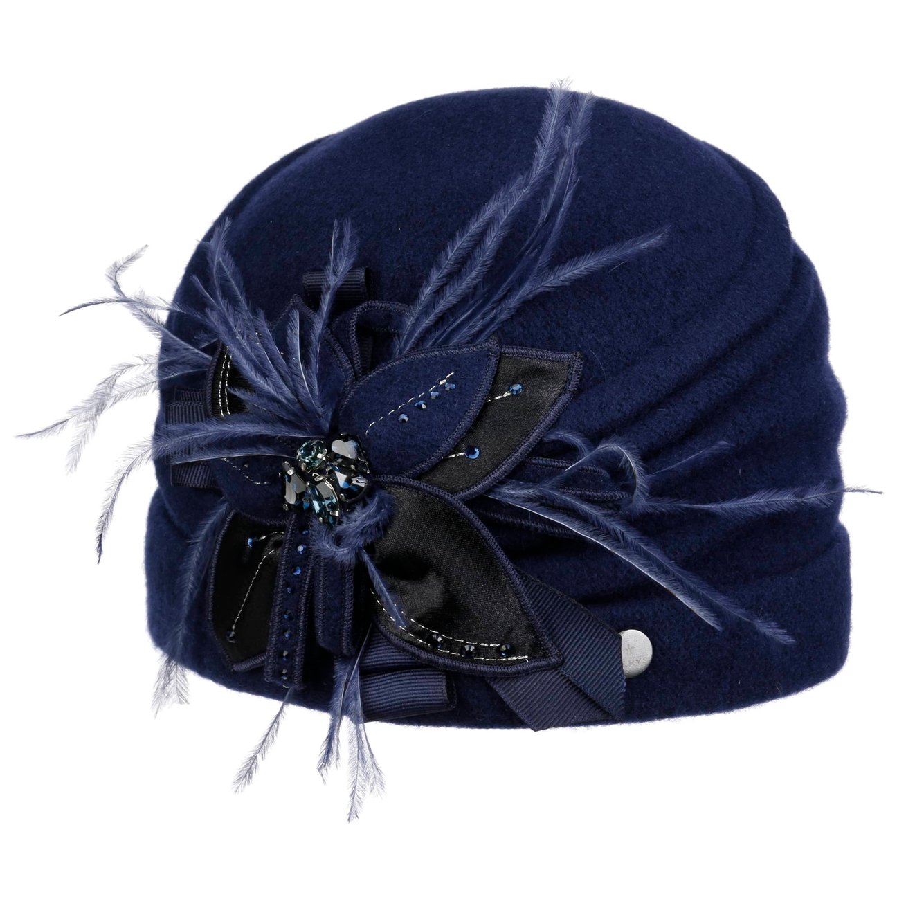 Lierys Women's Navy Caramagna Wool Beanie By