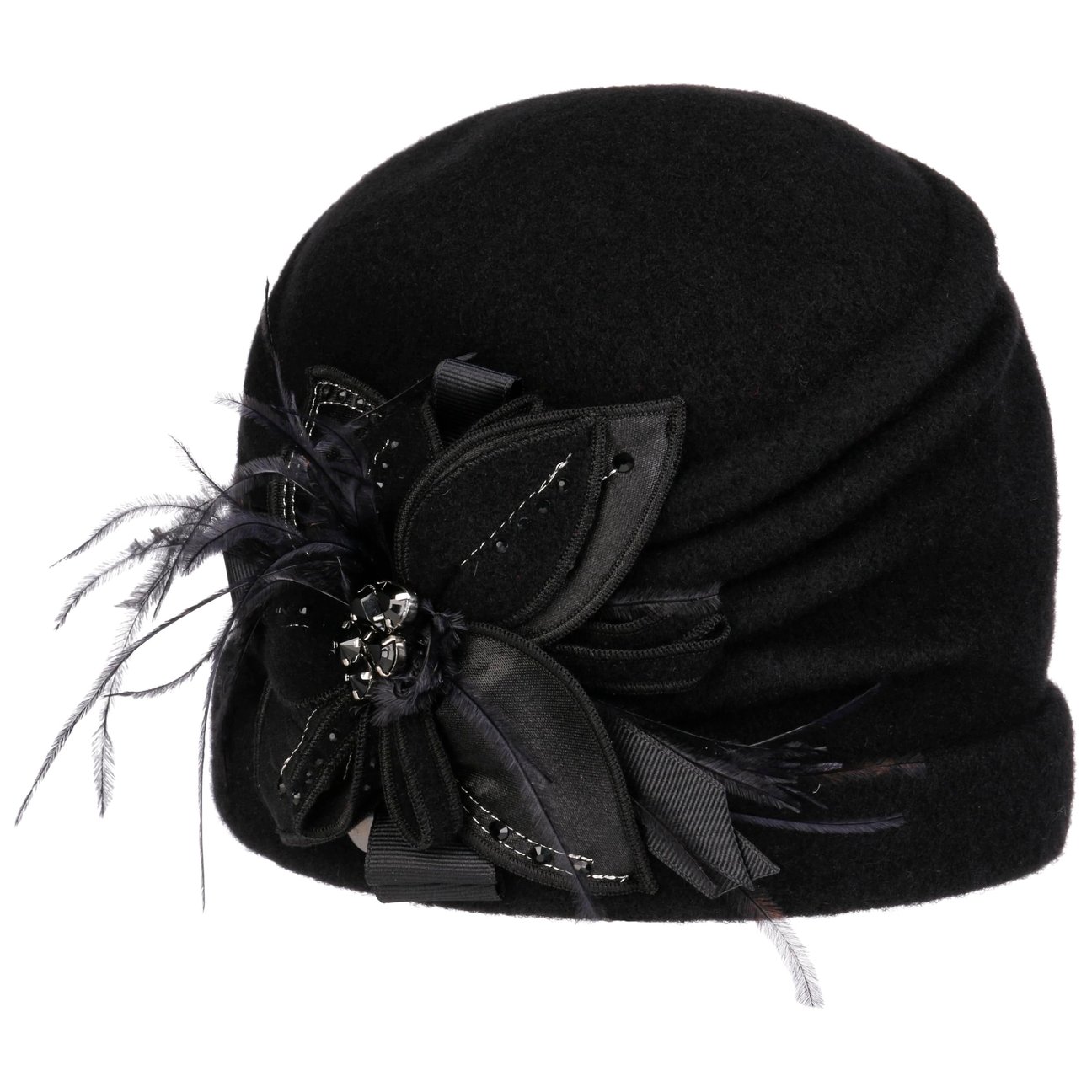 Lierys Women's Black Caramagna Wool Beanie By
