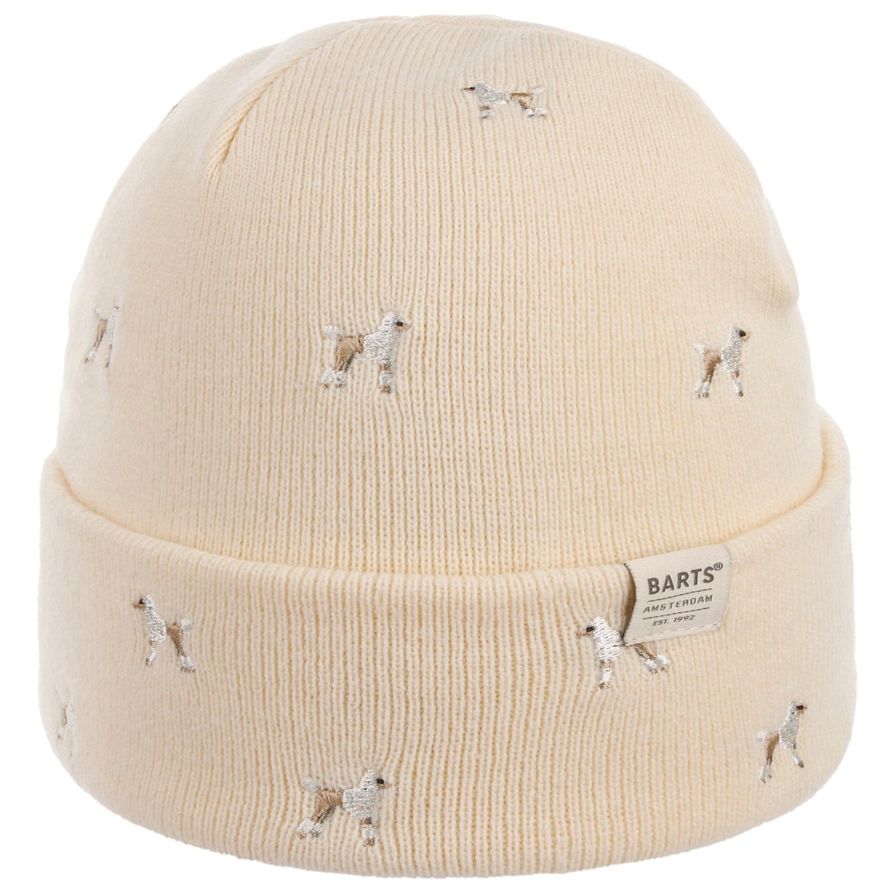 Barts Women's Cream White Vinson Poodle Beanie Hat By