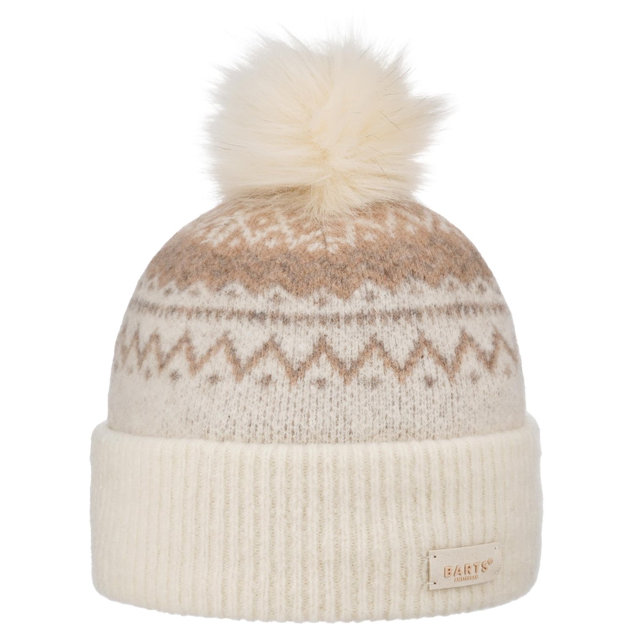 Barts Women's Cream White Woodstar Alpaca Pompom Hat By - Image 5