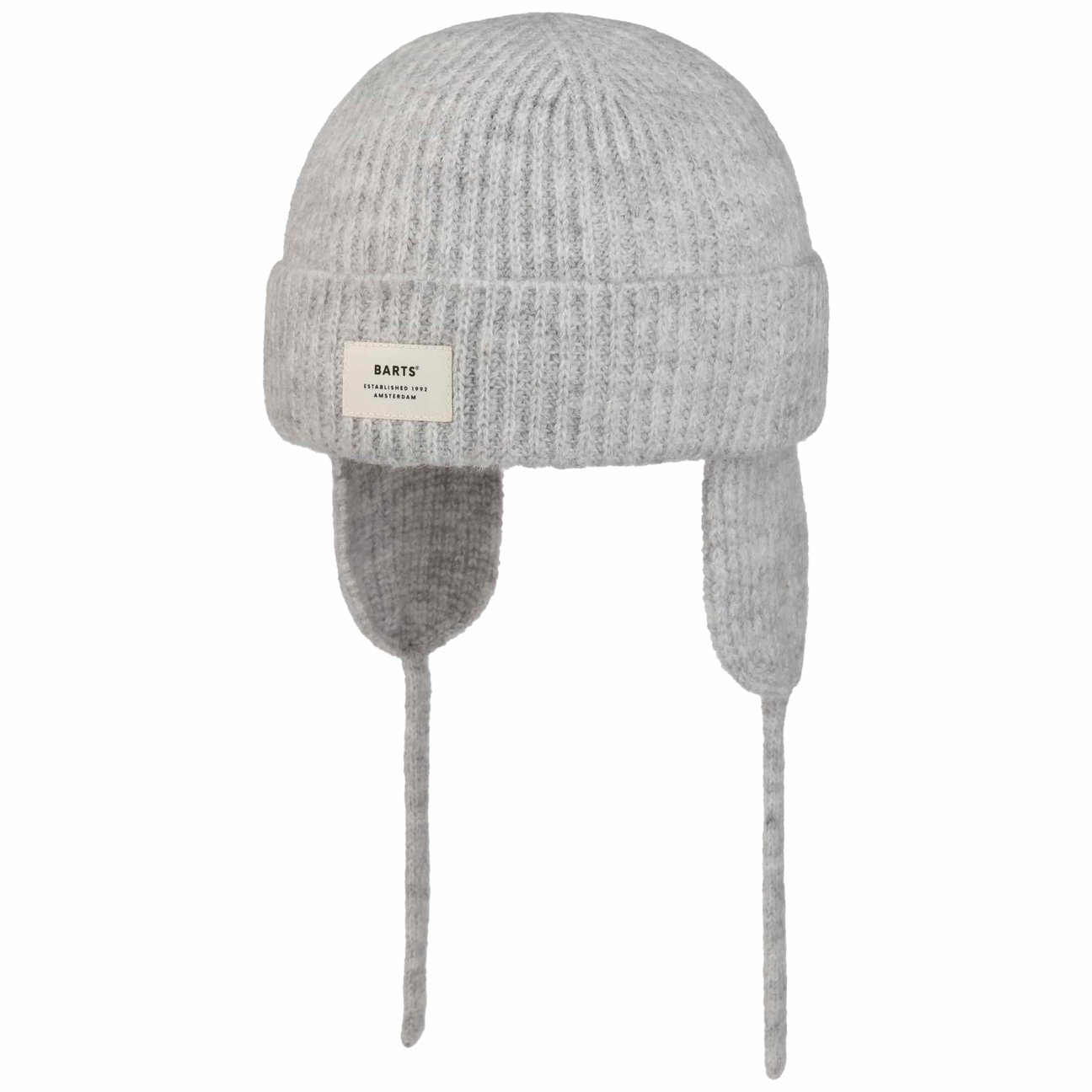 Barts Women's Light Grey Hillstar Beanie Hat With Ear Flaps By
