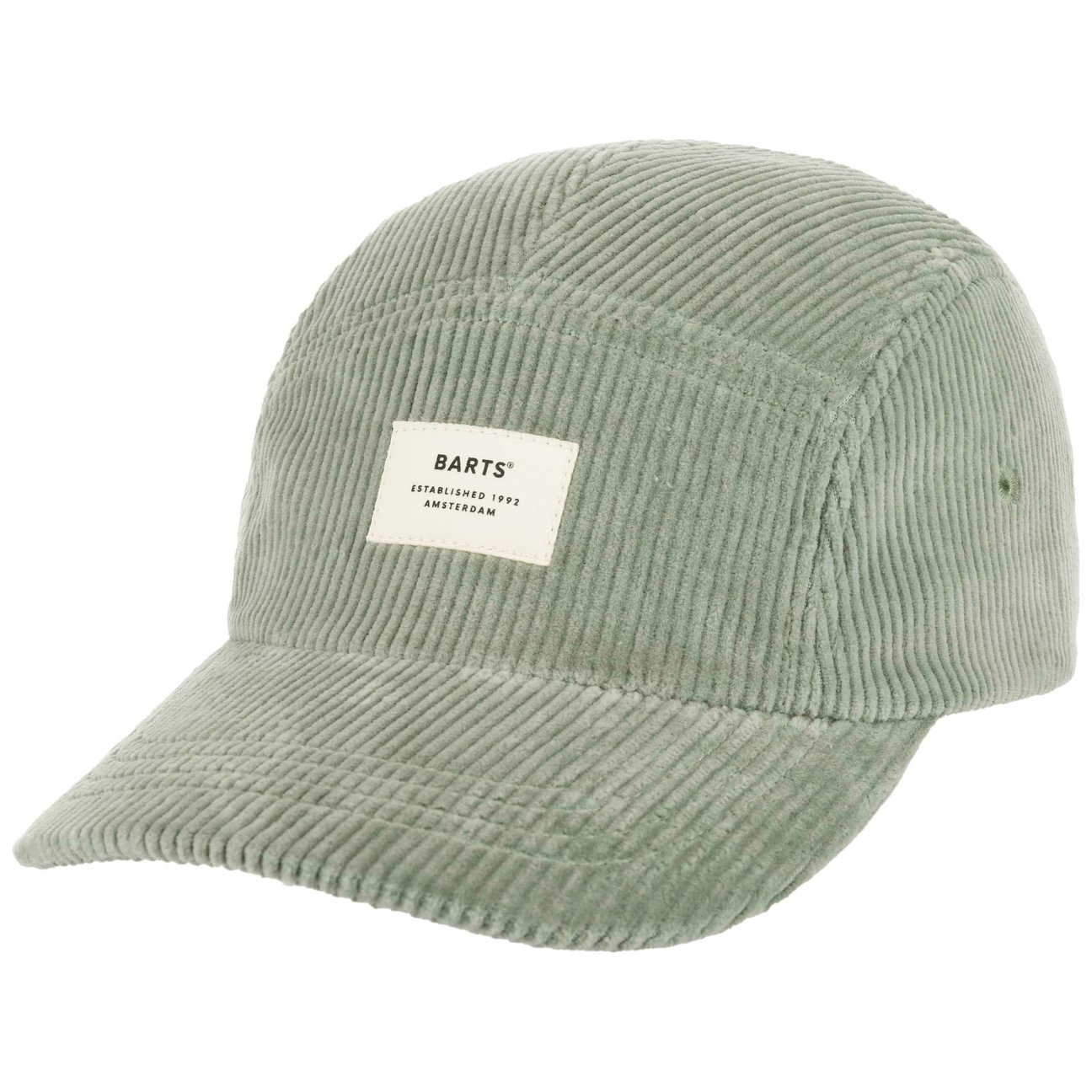 Barts Men's Mint Green Hardford Corduroy 5 Panel Cap By