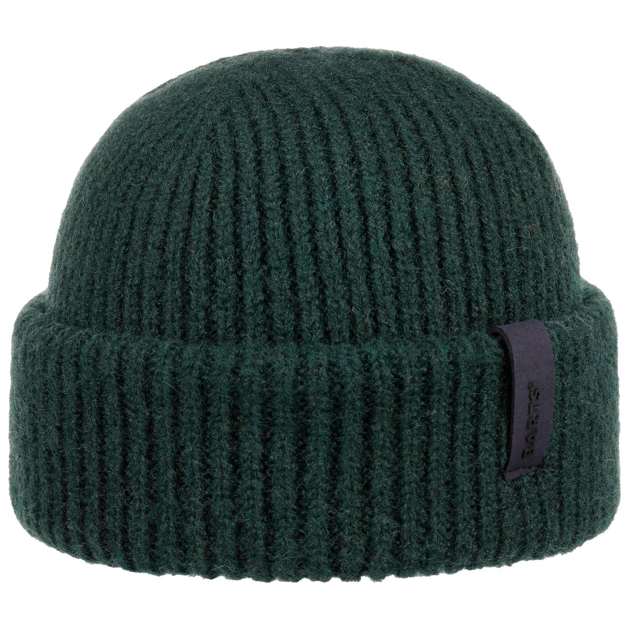 Barts Men's Dark Green Banxs Short Beanie Hat By