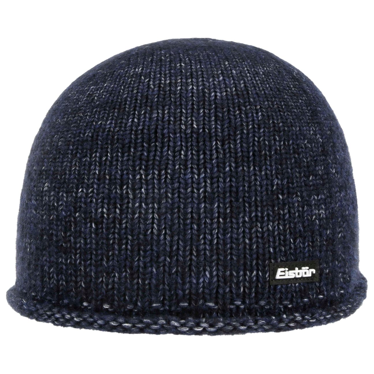 Eisbär Men's Navy Merino Cotton Beanie Hat By