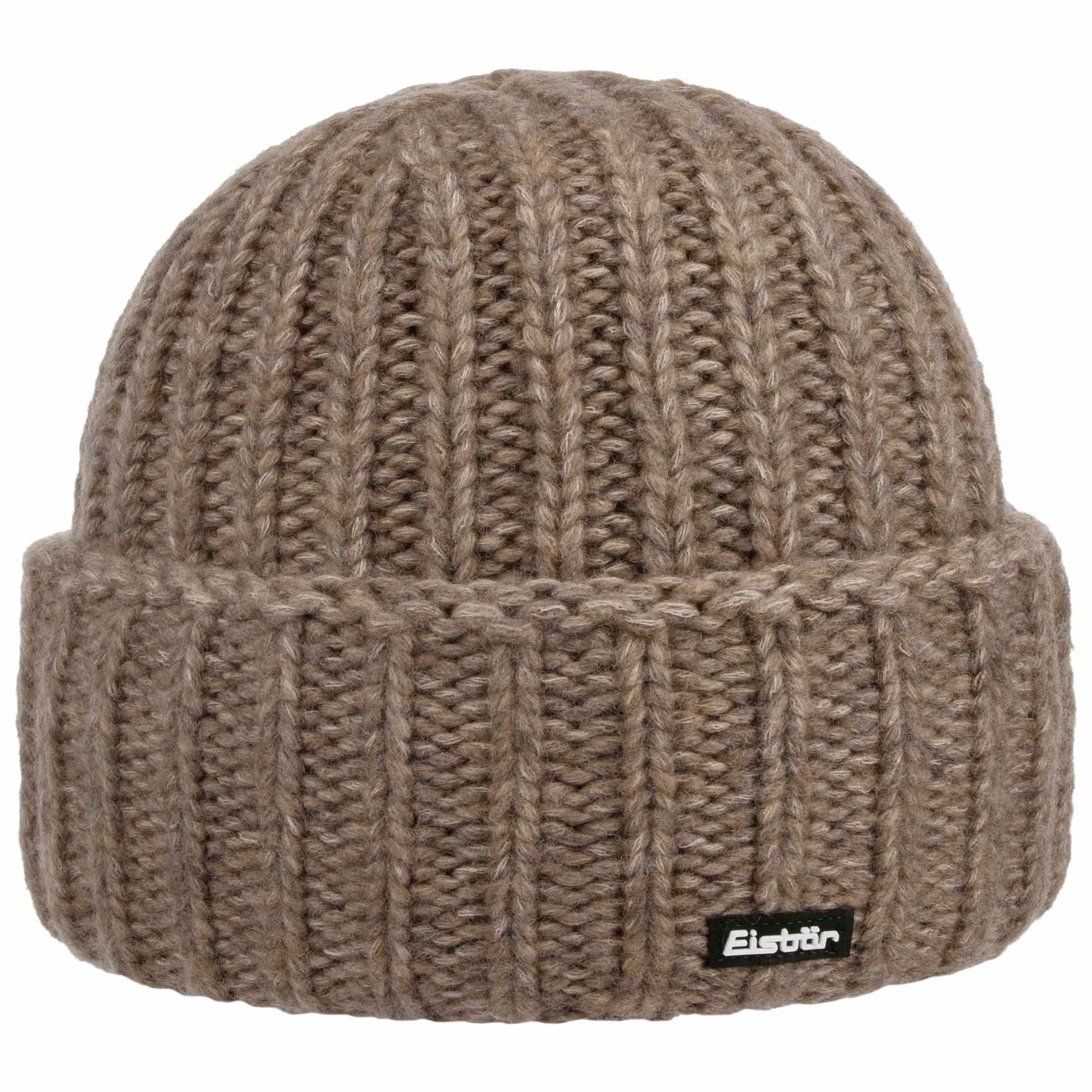 Eisbär Men's Beige Leia Beanie Hat With Cuff By