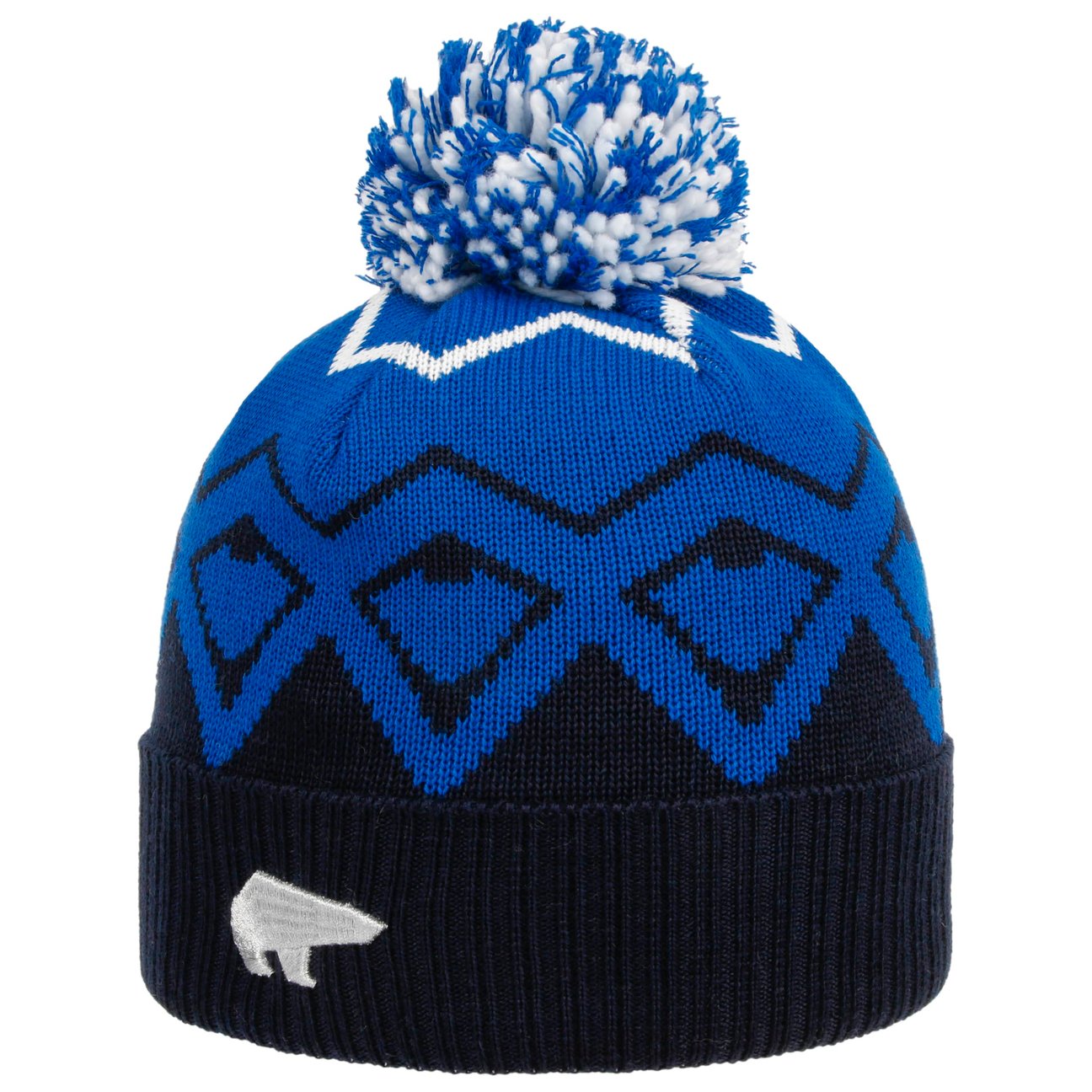 Eisbär Men's Blue Ziggy Pompom Hat By