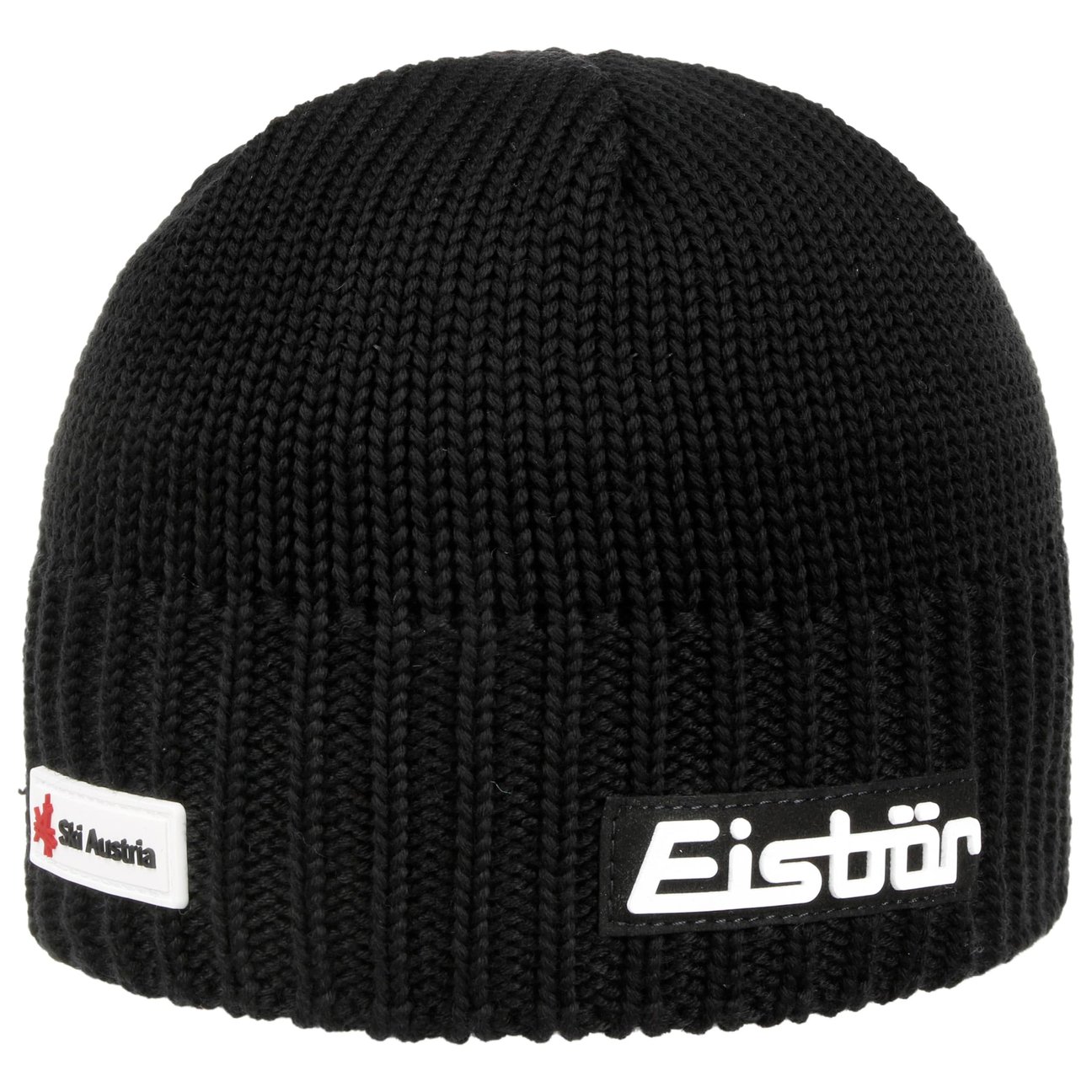 Eisbär Men's Black Trop Ski Austria Beanie Hat By