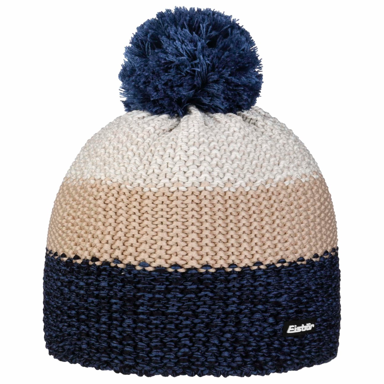 Eisbär Men's Beige Star Pompom Rl Beanie Hat By