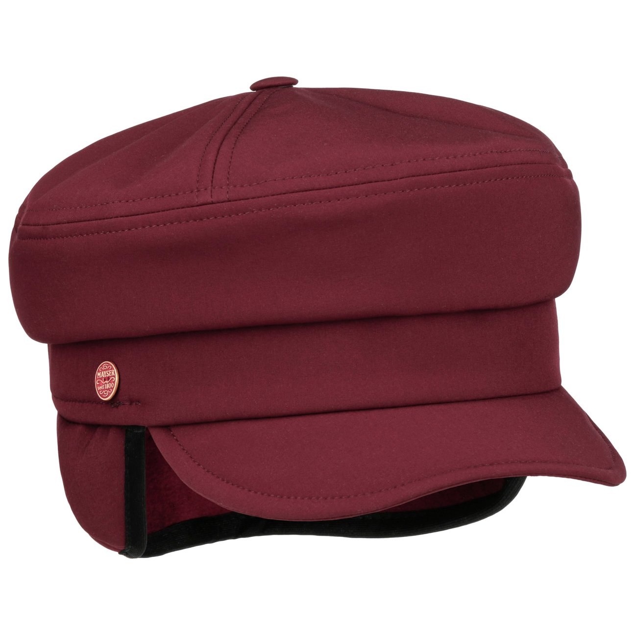 Mayser Women's Bordeaux Debby Fisherman´S Cap With Ear Flaps By