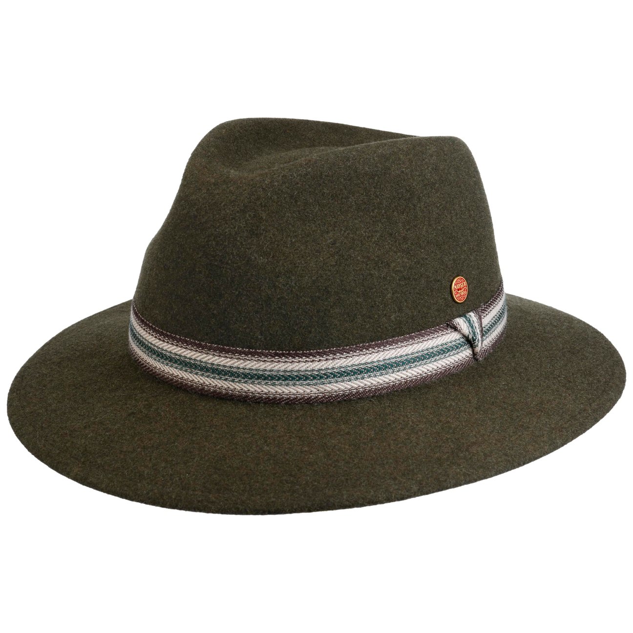 Mayser Women's Olive-Mottled Gedeon Trekking Wool Hat By