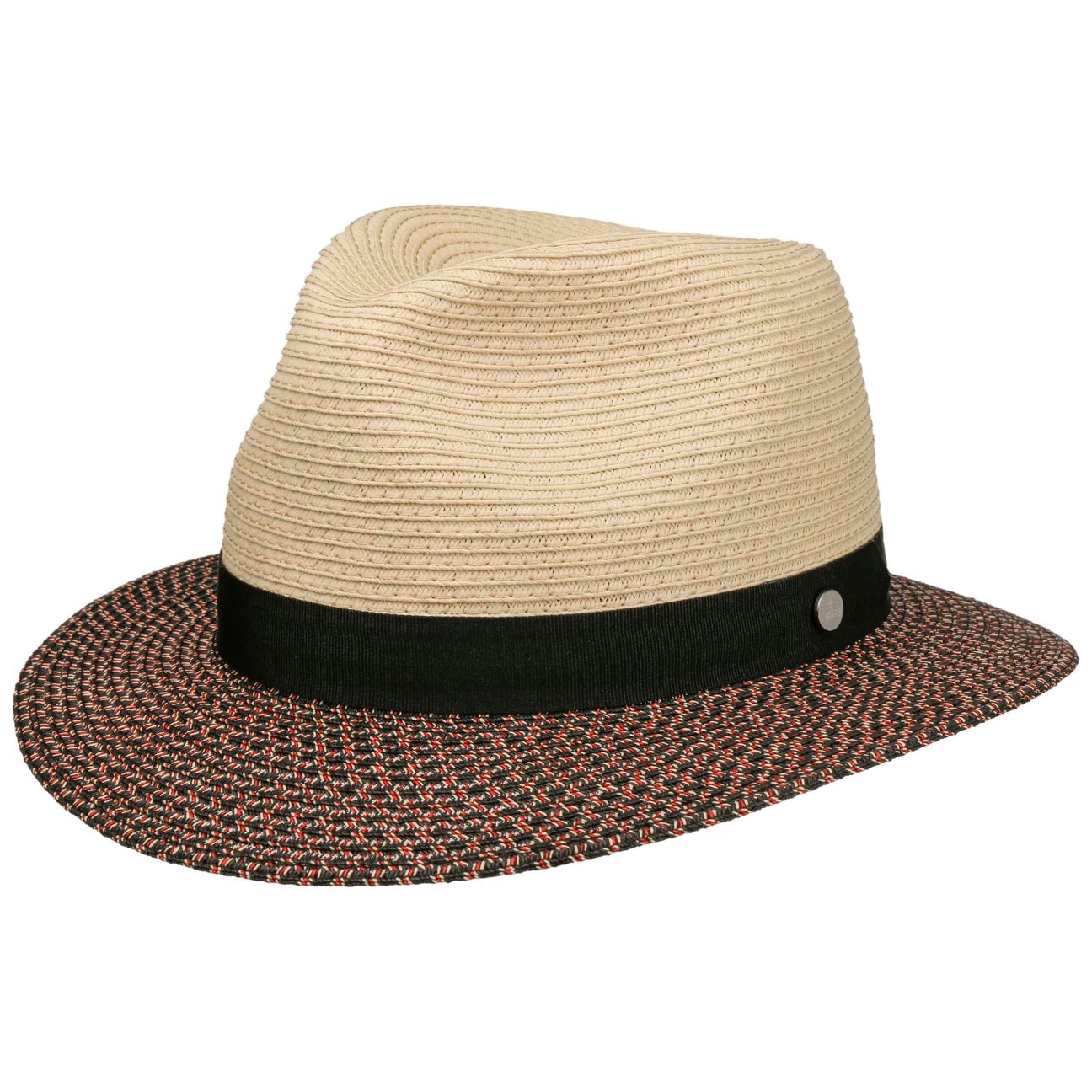Lierys Women's Nature-Black Dalero Traveller Straw Hat By