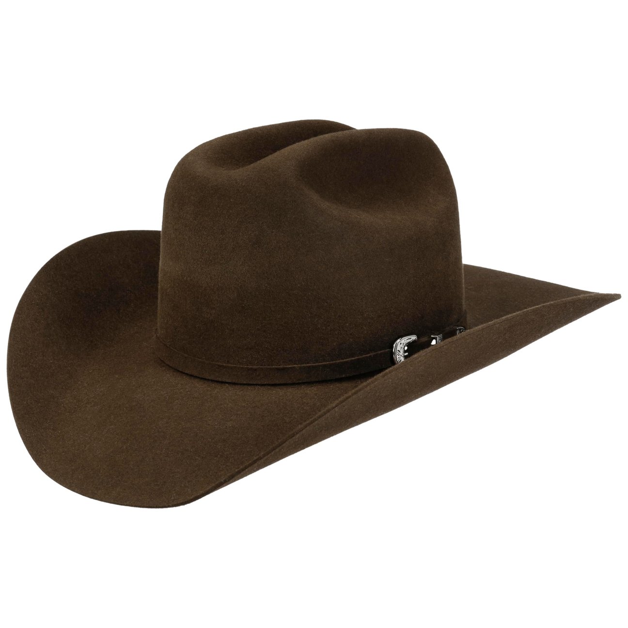 Jj Hats Dark Brown Cattleman Western Wool Hat By