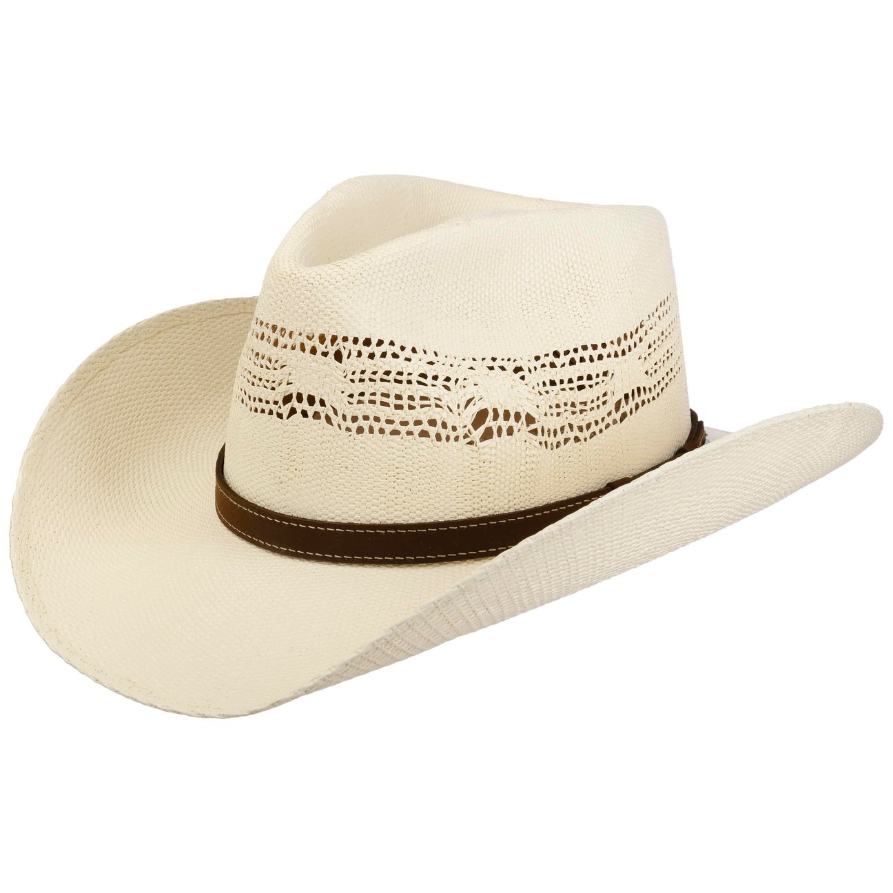 Stetson Women's Cream White Western Vented Toyo Straw Hat By