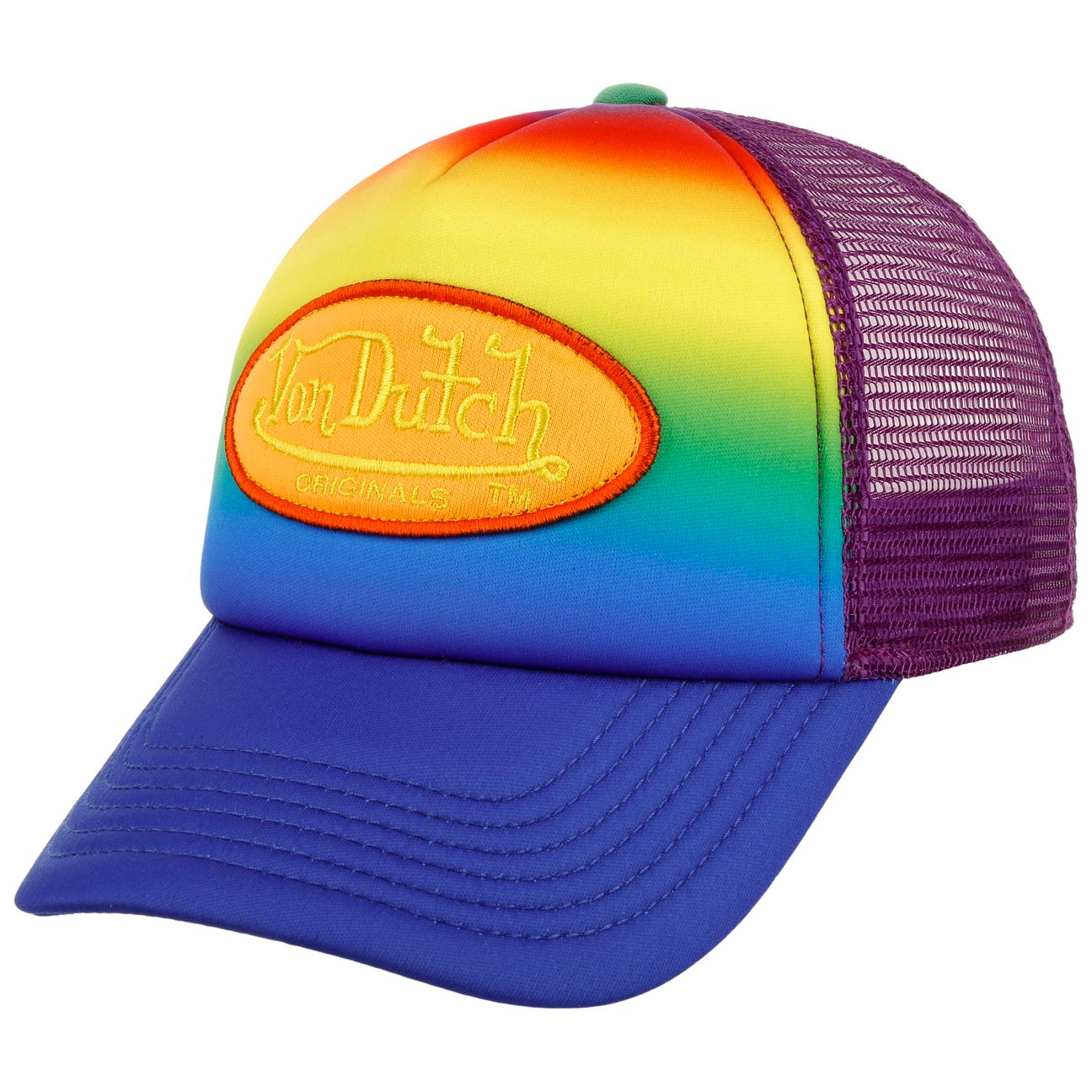 Von Dutch Men's Mixed Colours Multicolour Tampa Trucker Cap By