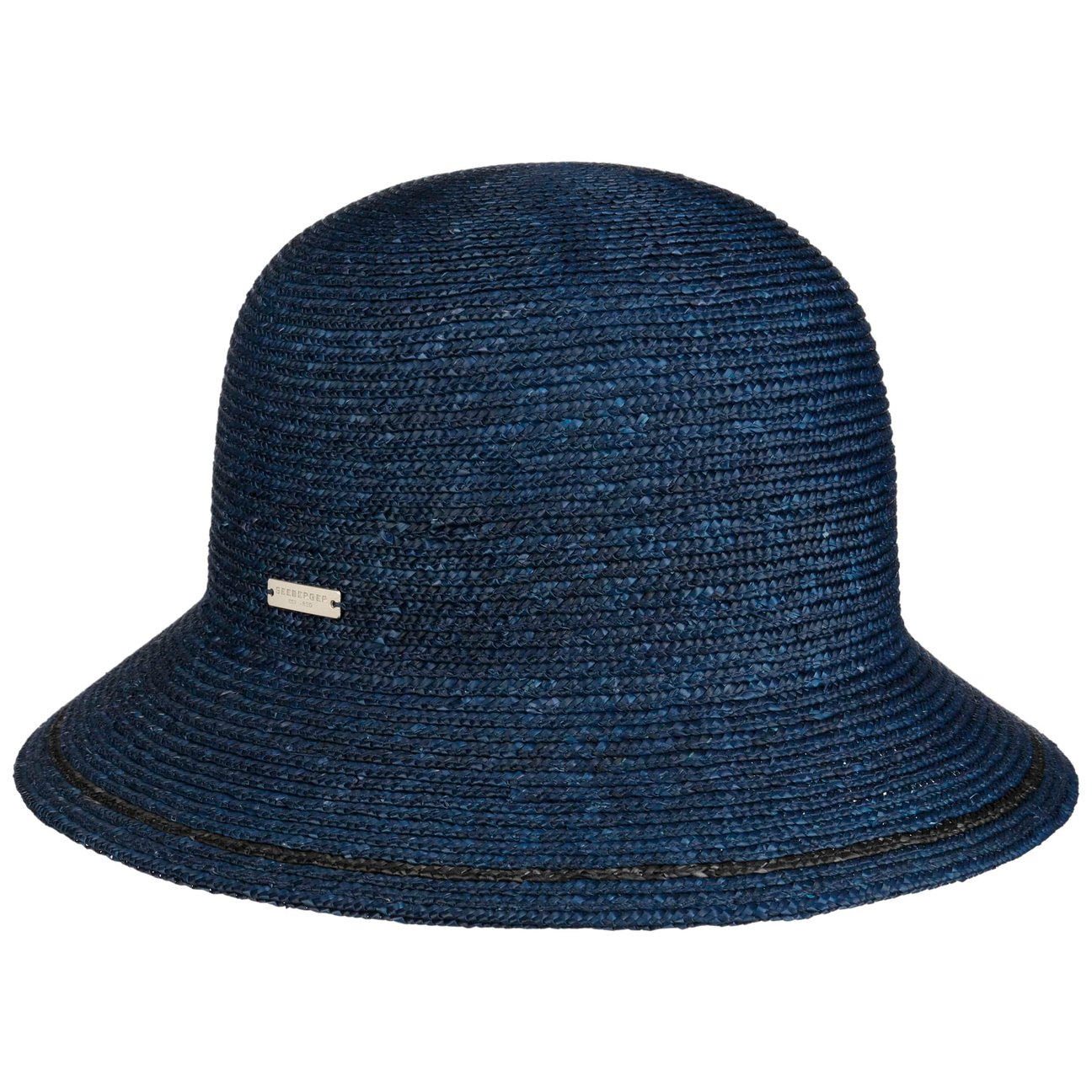Seeberger Women's Navy Lenadia Straw Hat By