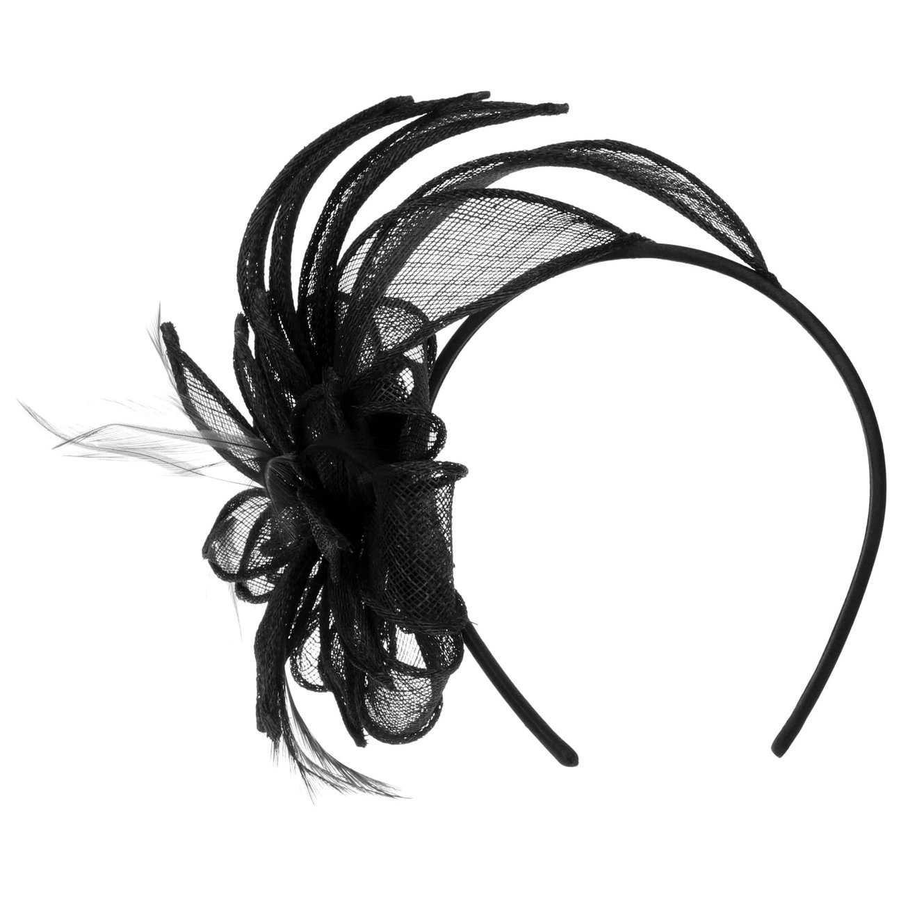 Seeberger Women's Black Vanola Sinamay Fascinator By