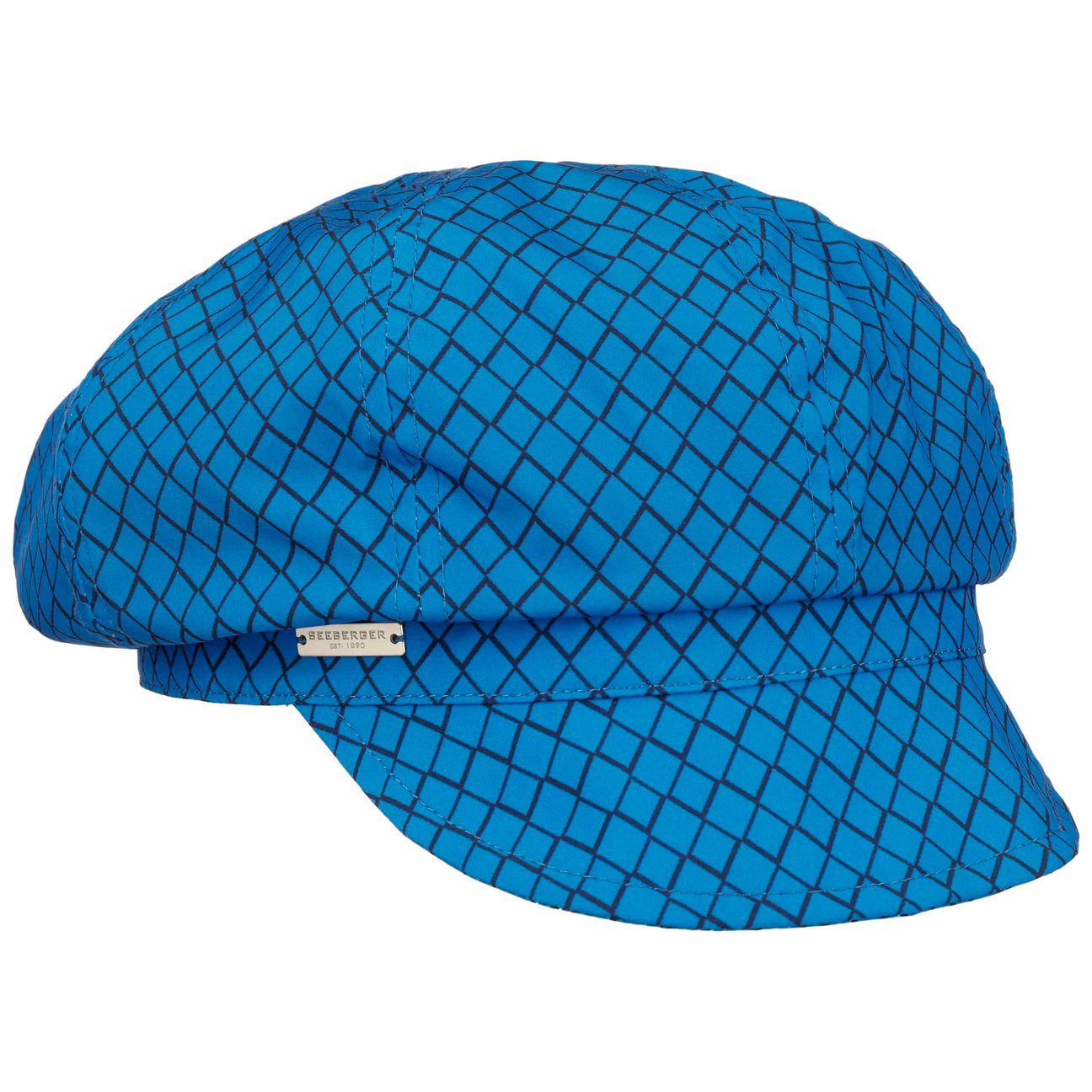 Seeberger Women's Blue Leacona Newsboy Cap By