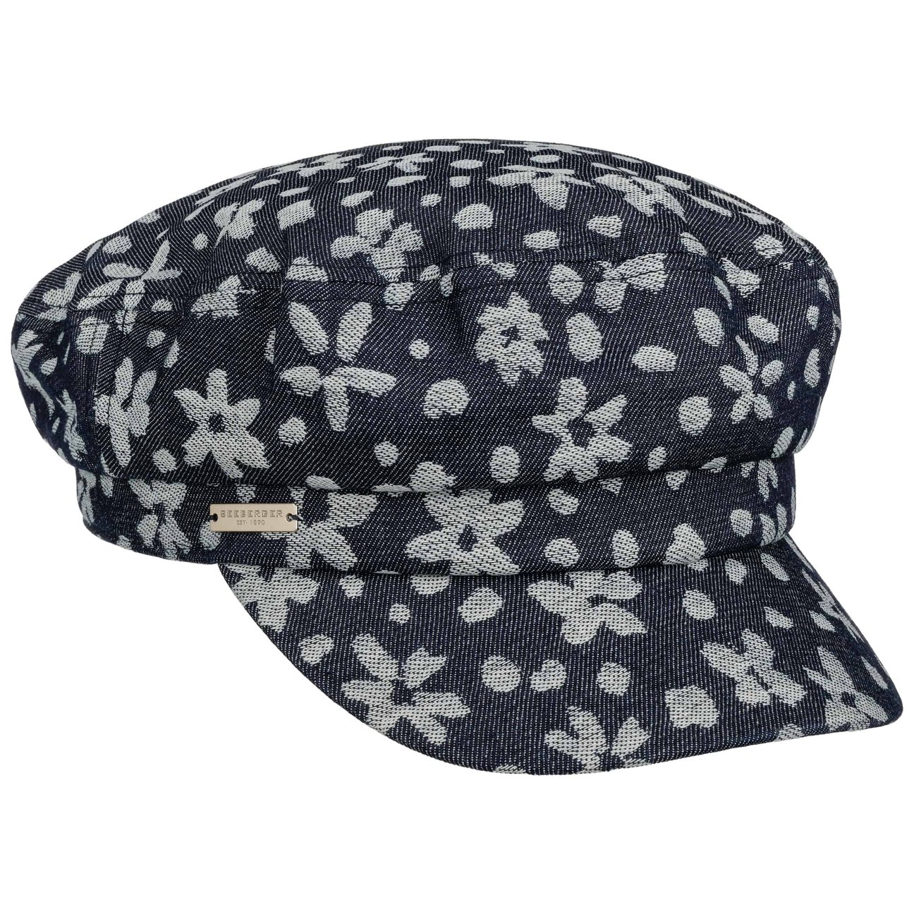 Seeberger Women's Navy Flower Denim Fisherman´S Cap By