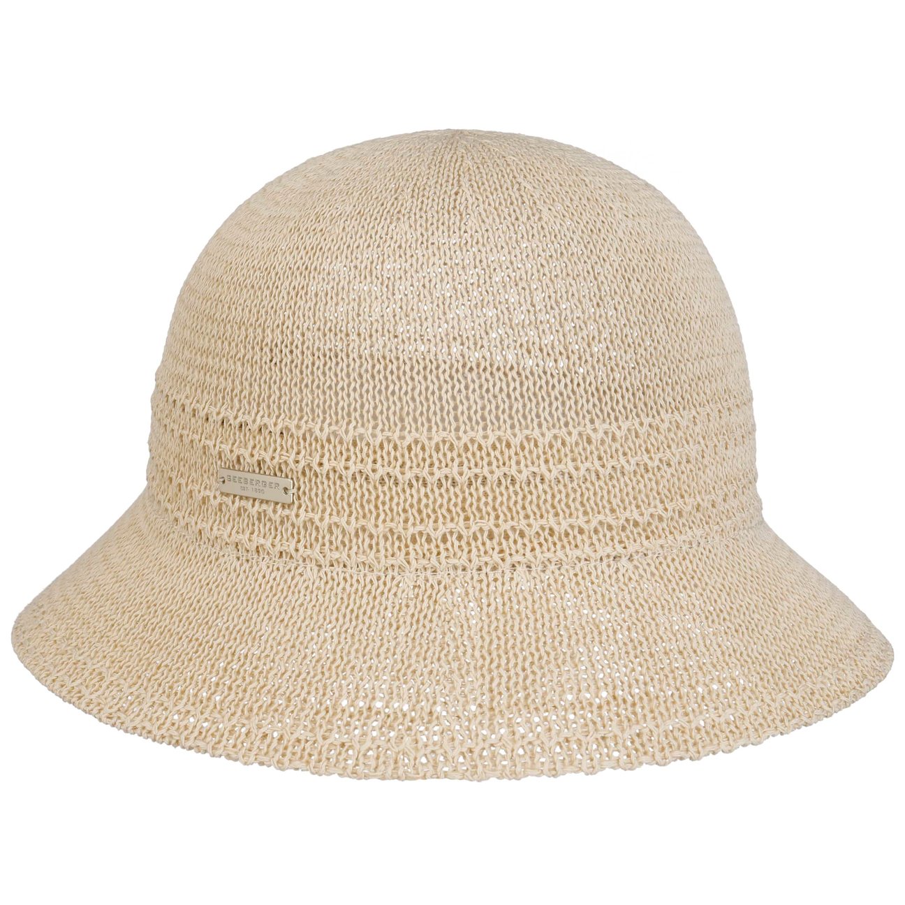 Seeberger Women's Beige Summer Mix Cloth Hat By