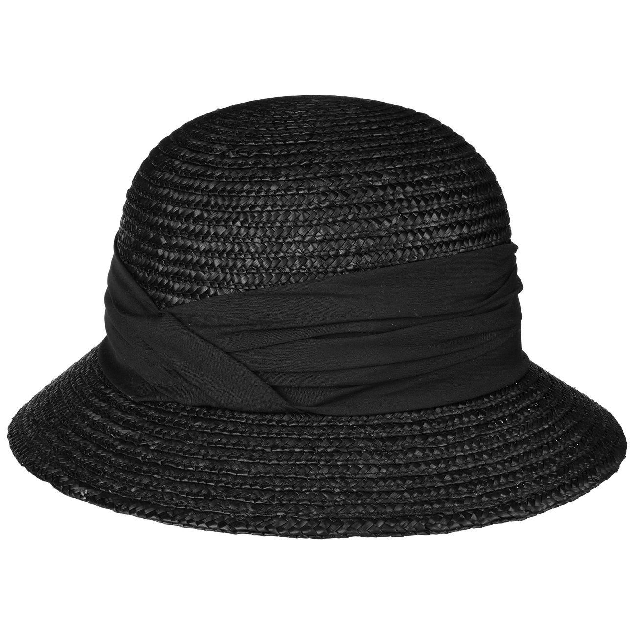 Seeberger Unisex Black Minalea Straw Hat By