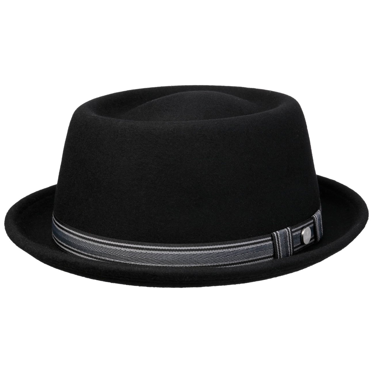 Lierys Black Crosbyton Pork Pie Hat By