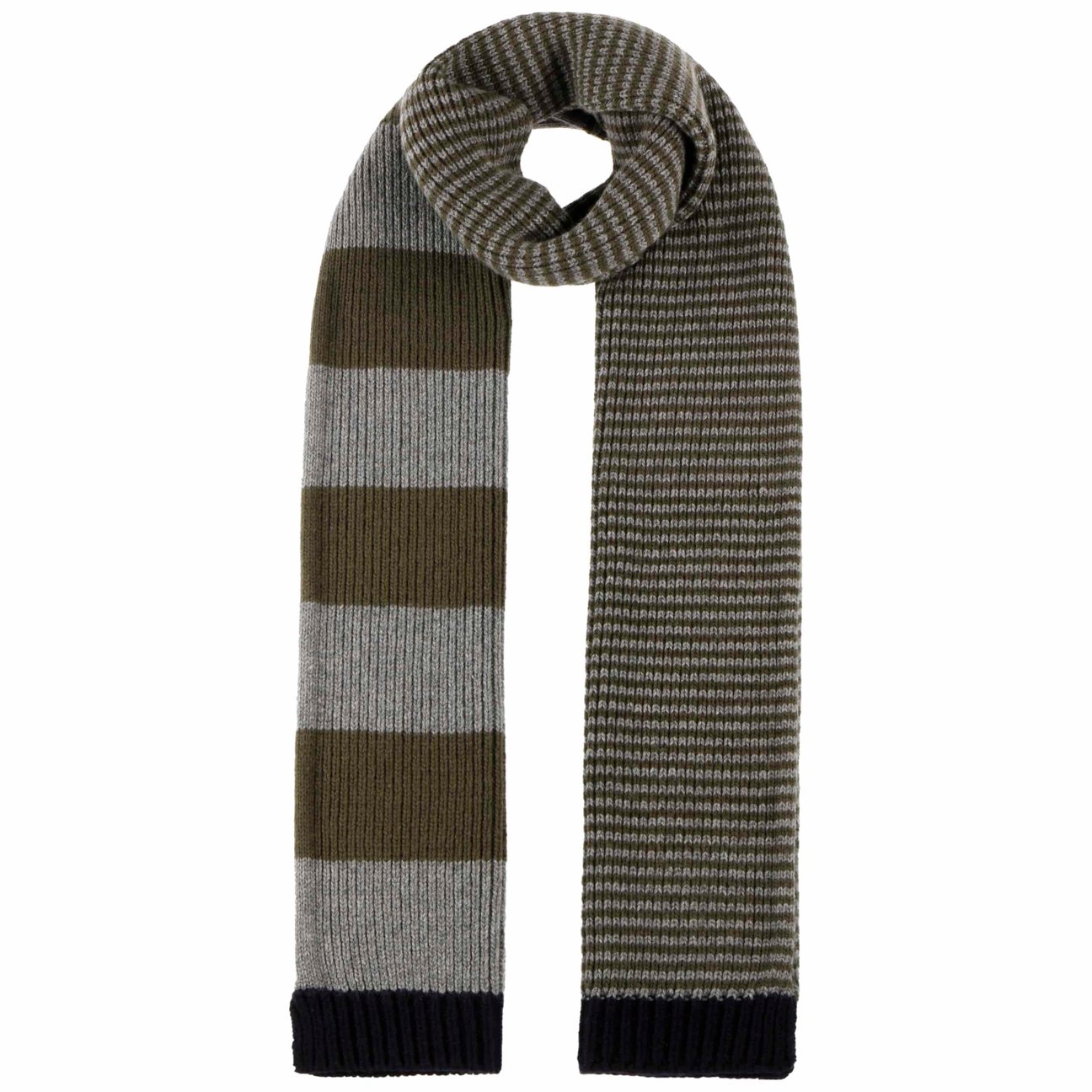 Stetson Grey-Olive Dillingham Knit Scarf By