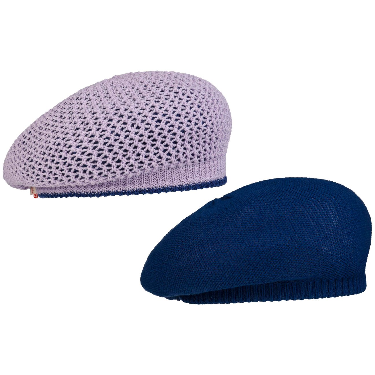 Bedacht Women's Lilac Reversible Knit Beret By
