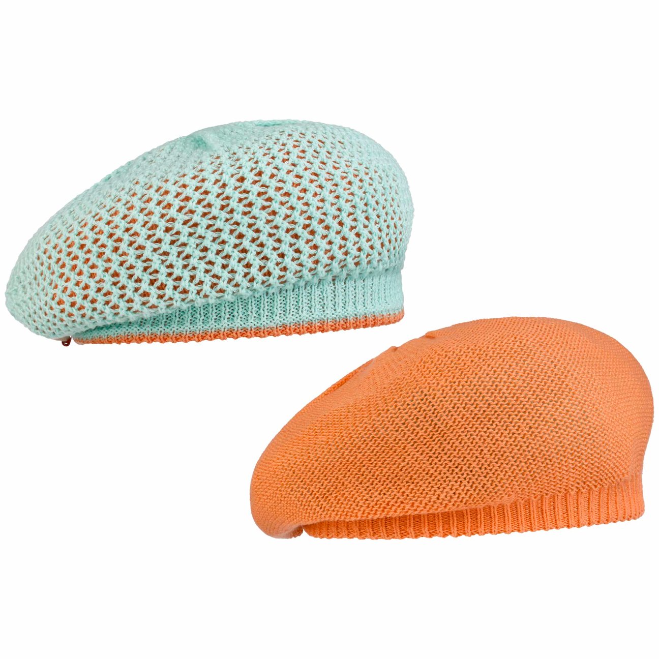 Bedacht Women's Mint Green Reversible Knit Beret By