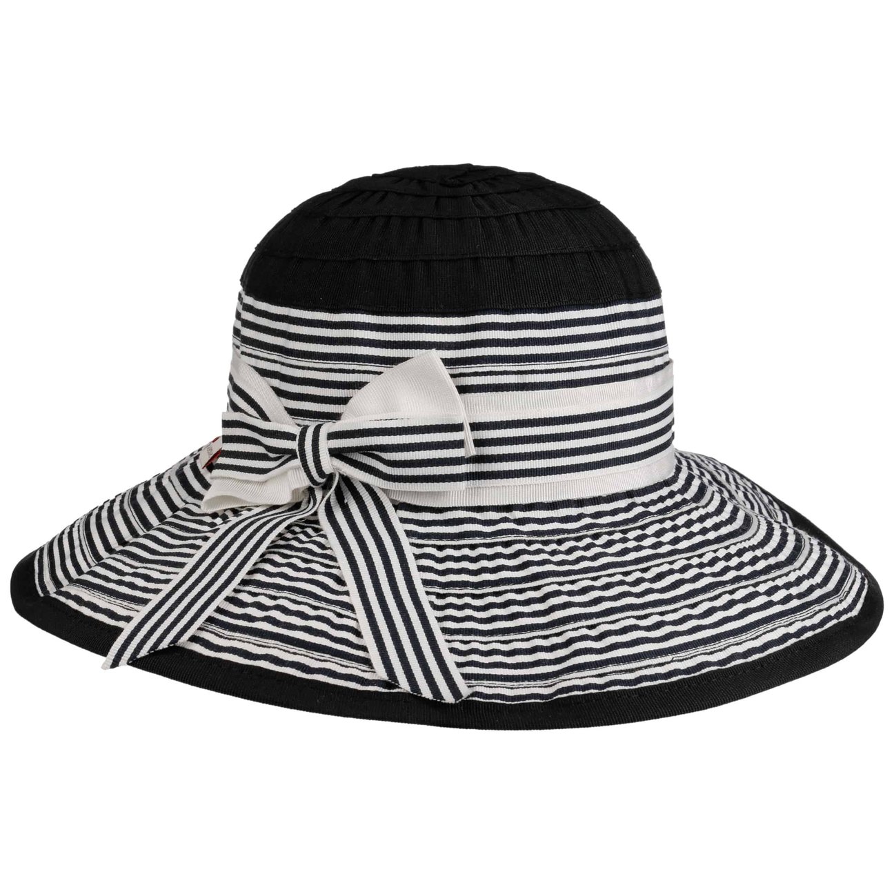Bedacht Women's Black-White Virola Twotone Floppy Hat By