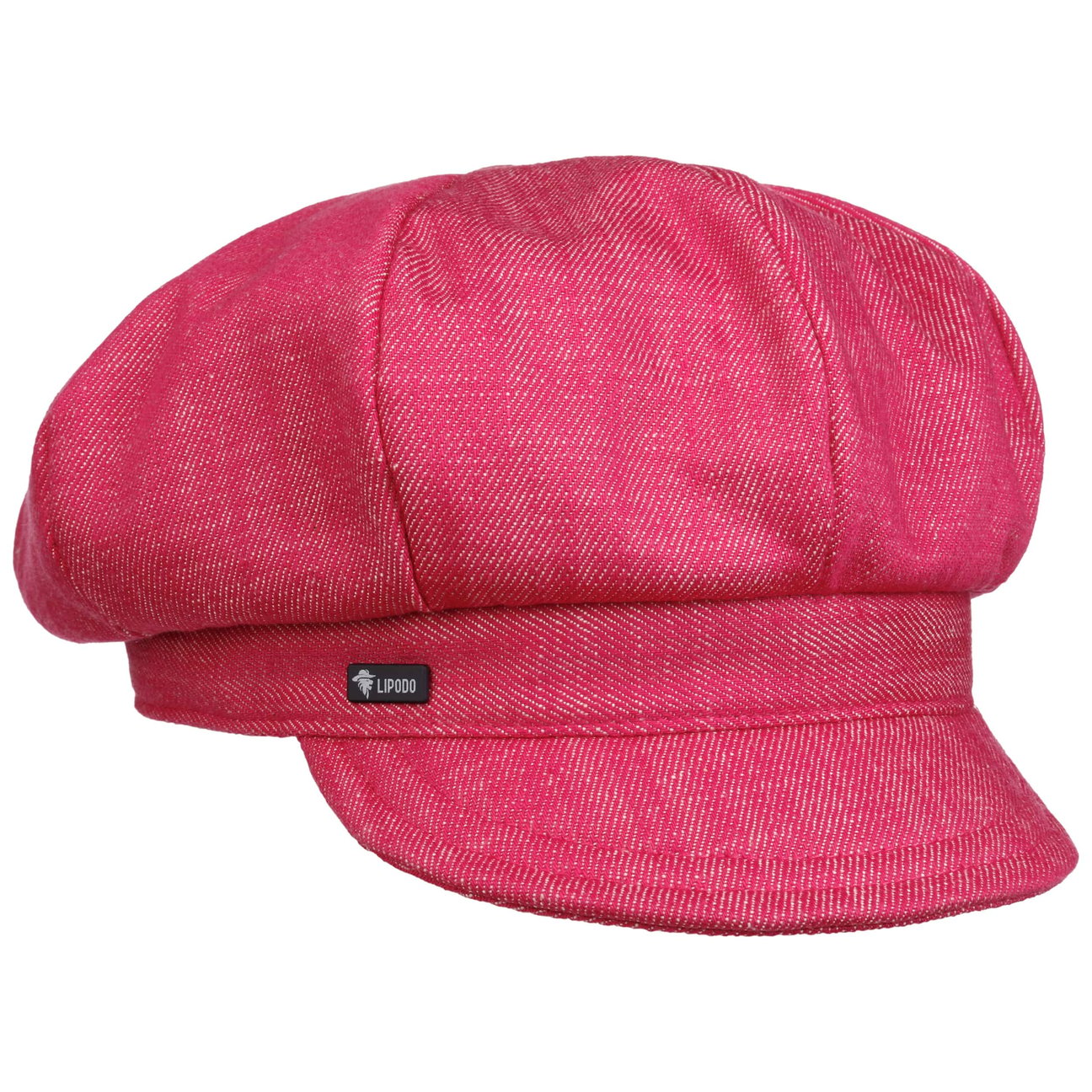 Lipodo Girls Pink Uni Denim Newsboy Cap By